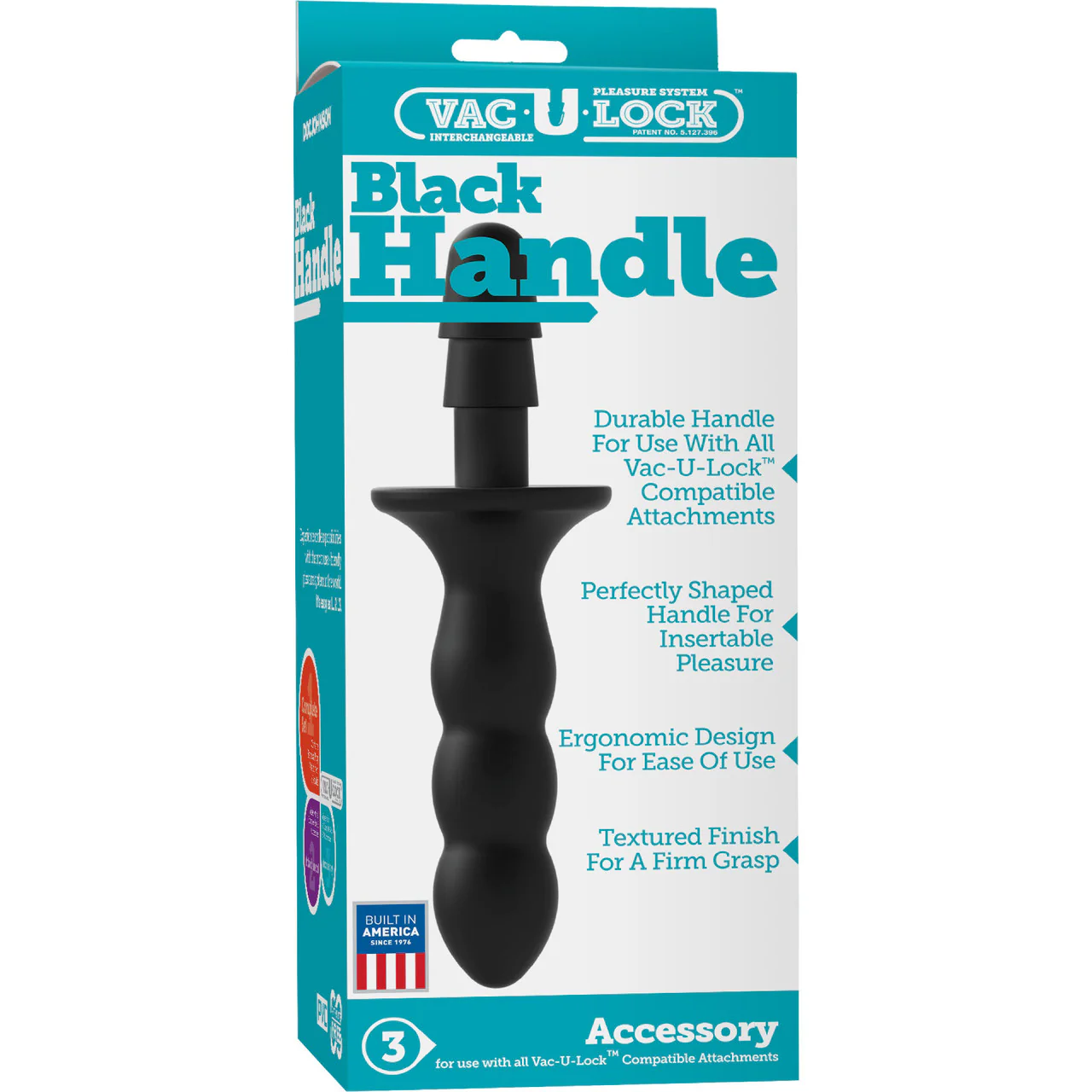 Vac-U-Lock Black Dildo Handle - Image 2