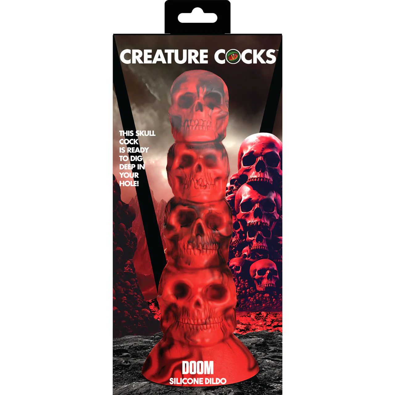 Doom 9.5" Silicone Suction Cup Dildo By Creature Cocks - Image 14