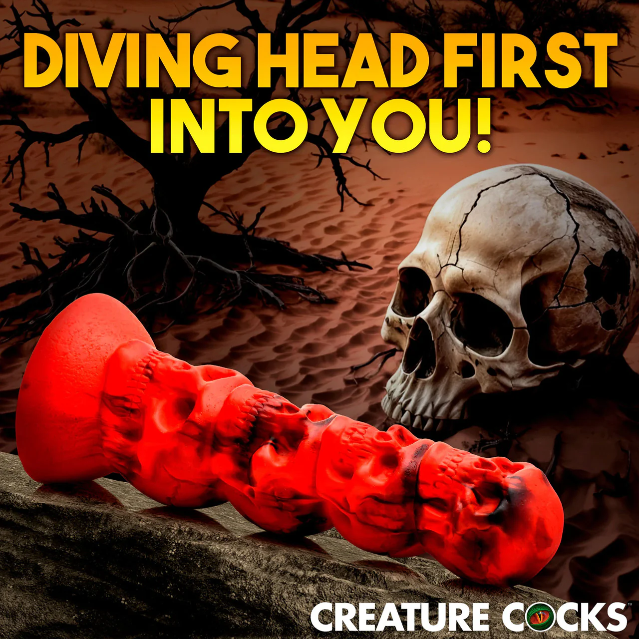 Doom 9.5" Silicone Suction Cup Dildo By Creature Cocks - Image 7