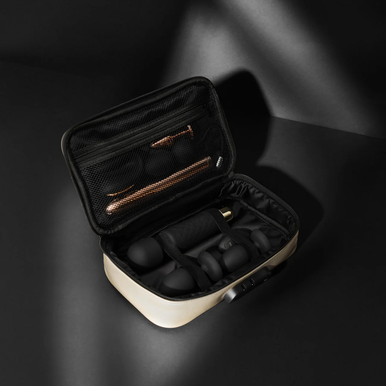 Dorcel Discreet Toy Storage Box With Combination Lock - Luxury Gold - Image 6