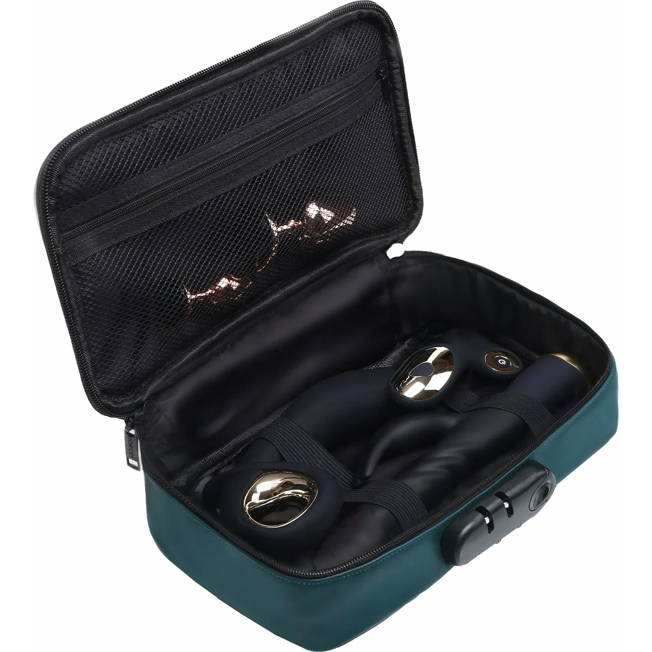 Dorcel Discreet Toy Storage Box With Combination Lock - Luxury Green - Image 4