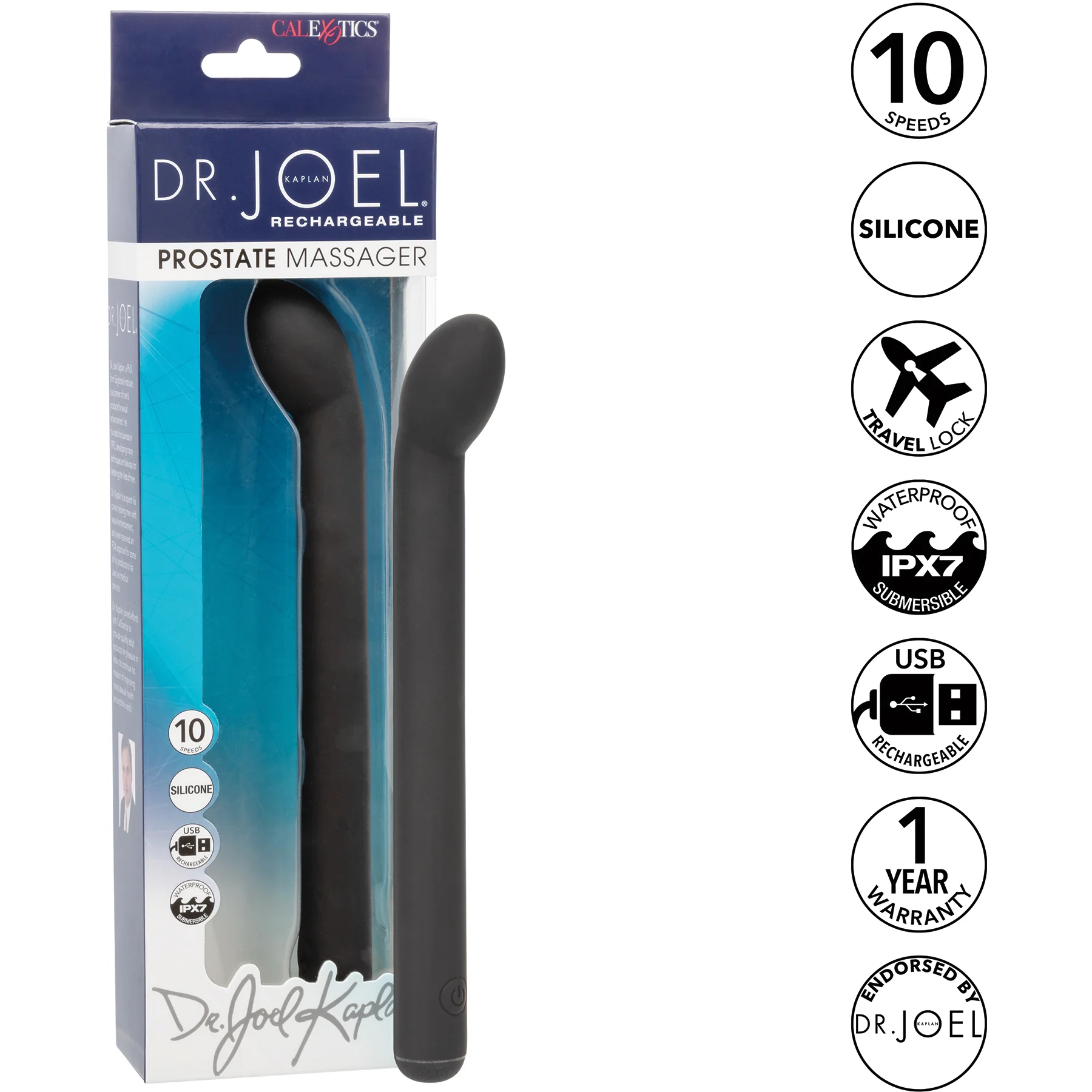Dr. Joel Kaplan Rechargeable Silicone Prostate Massager - Image 7