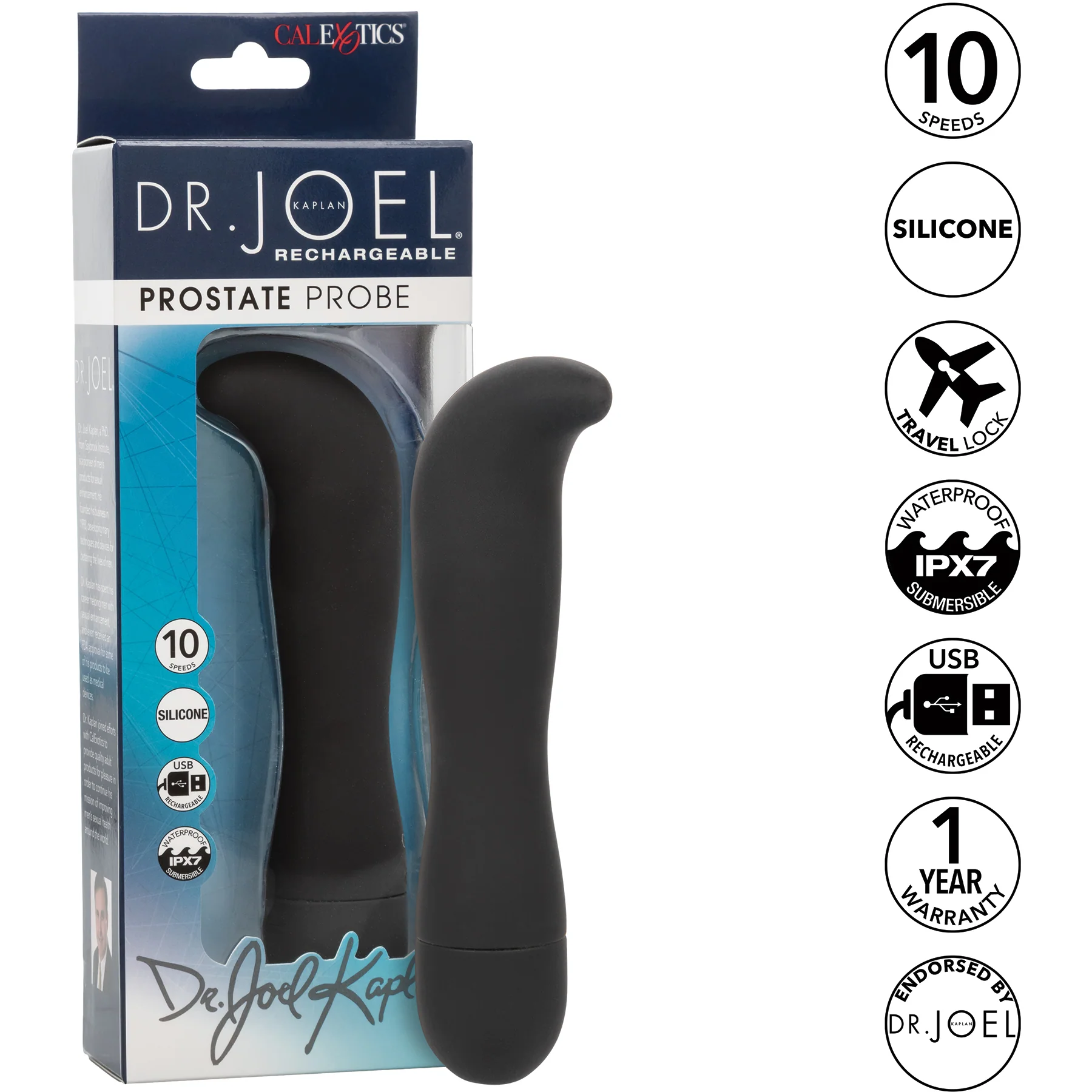 Dr. Joel Kaplan Rechargeable Silicone Prostate Probe - Image 7