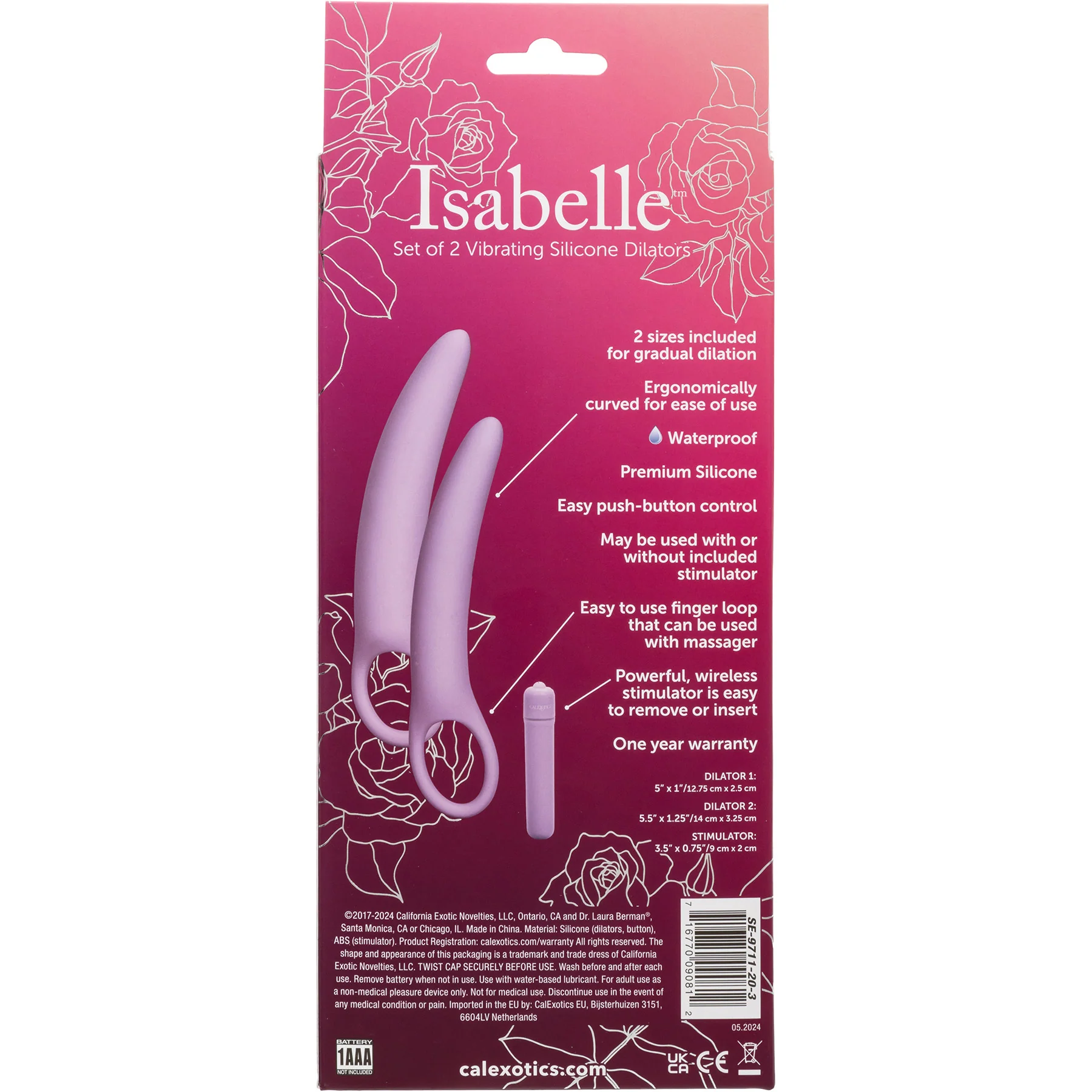 Dr. Laura Berman® Isabelle™ Set of 2 Vibrating Silicone Dilators - Image 9