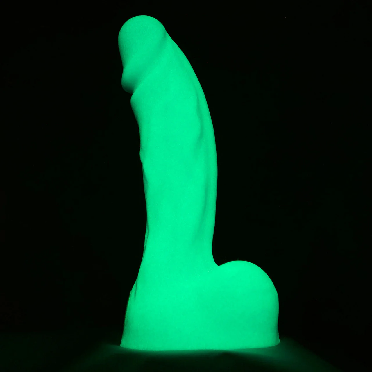Dr. Manhattan 2.0 -  8.75" Silicone Glow-In-The-Dark Dildo With Balls By Uberrime - Image 10