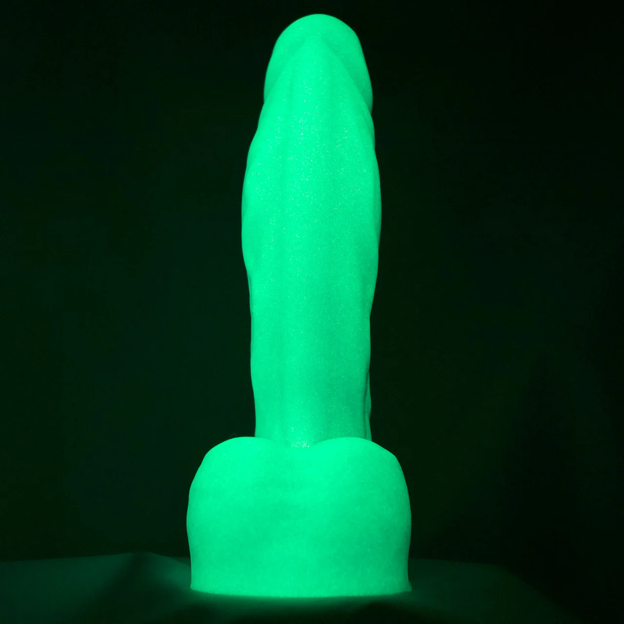 Dr. Manhattan 2.0 -  8.75" Silicone Glow-In-The-Dark Dildo With Balls By Uberrime - Image 11