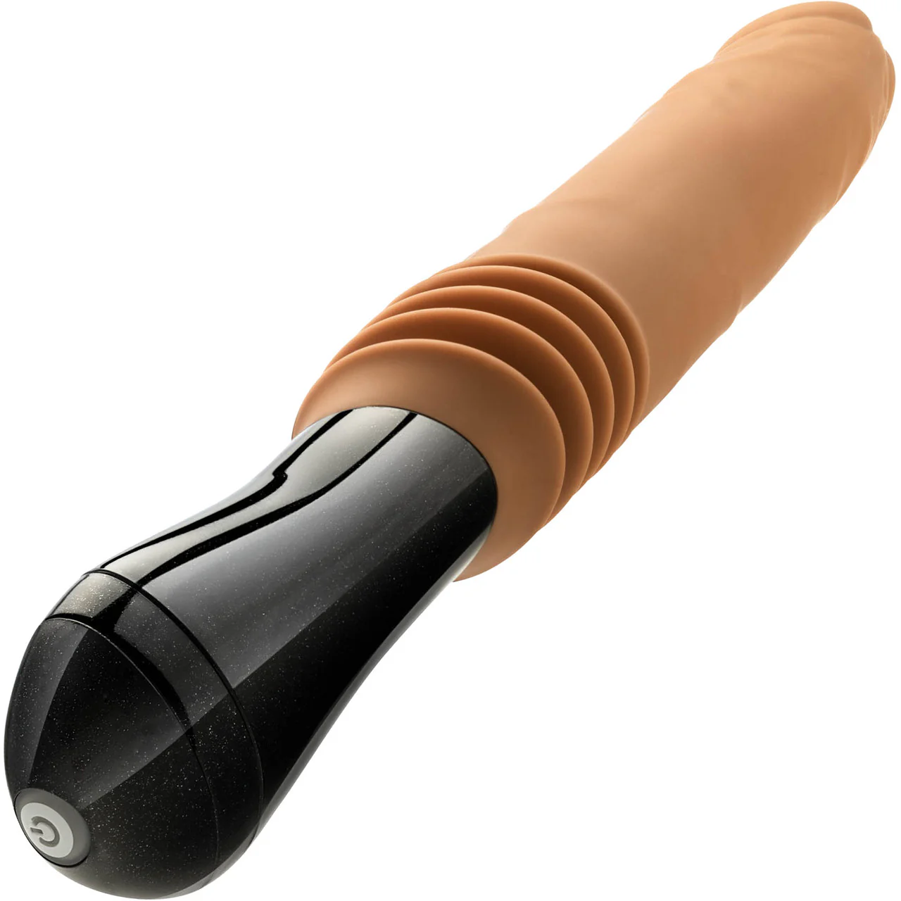 Dr. Skin Dr. Arthur 5" Thrusting, Gyrating & Vibrating Silicone Dildo With Handle By Blush - Caramel - Image 3