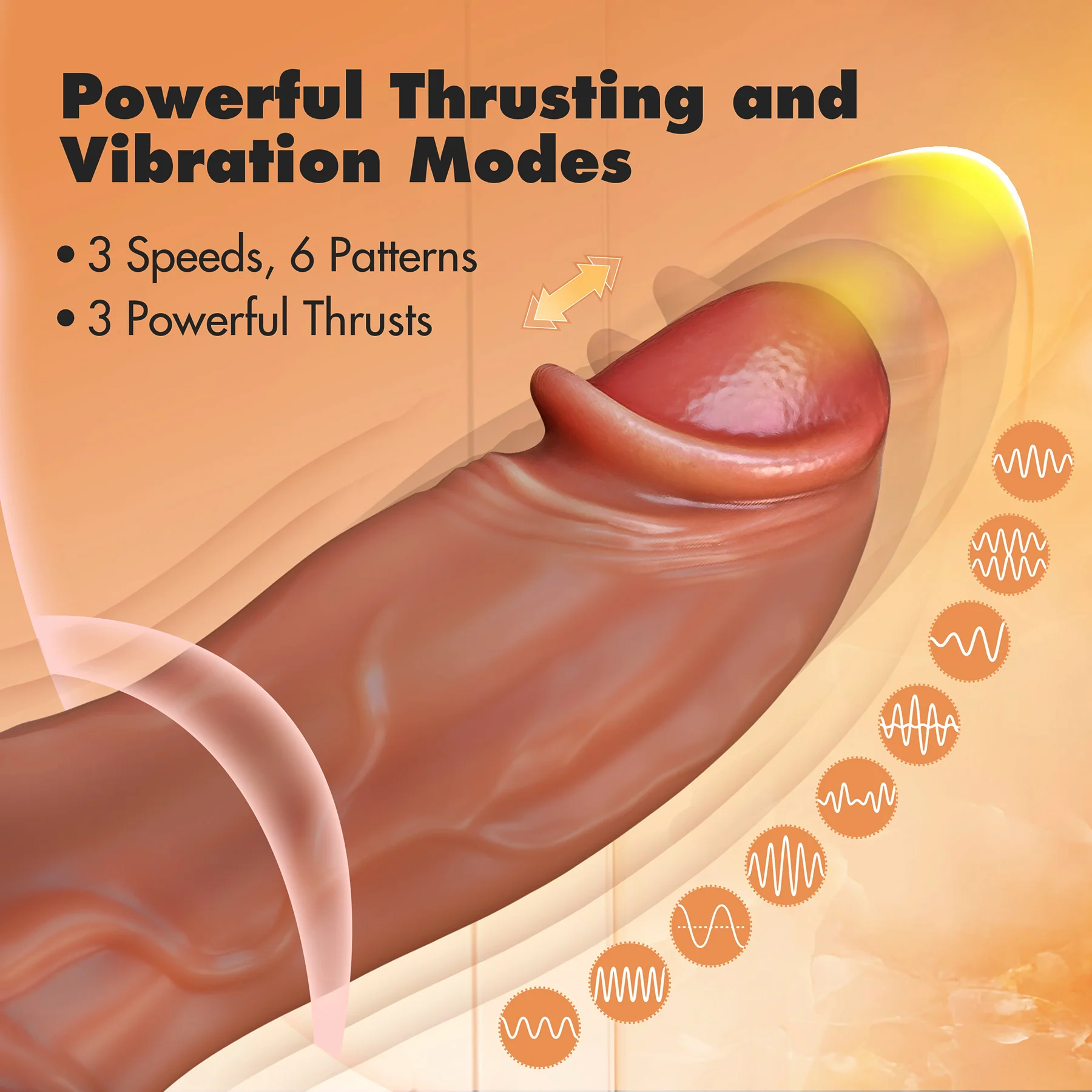 Dr. Skin Dr. Brody 8.75" Vibrating & Thrusting Realistic Silicone G-Spot Dildo With Remote - Image 2