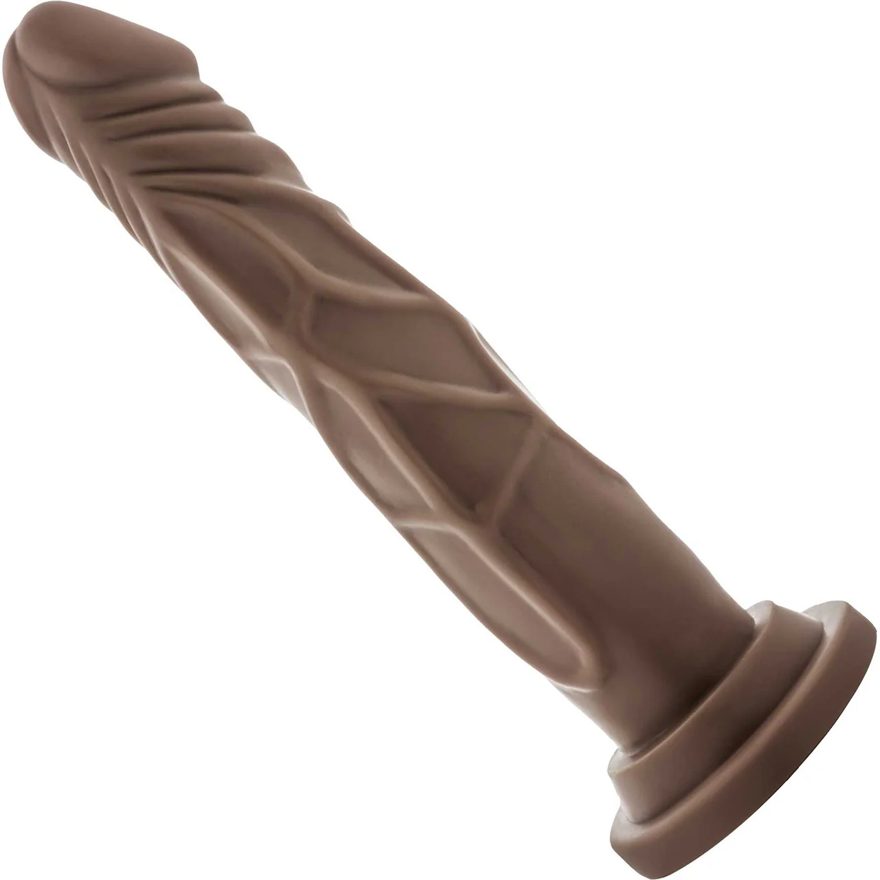 Dr. Skin Dr. Carter 7" Realistic Posable Silicone Dildo With Suction Cup By Blush - Chocolate - Image 2