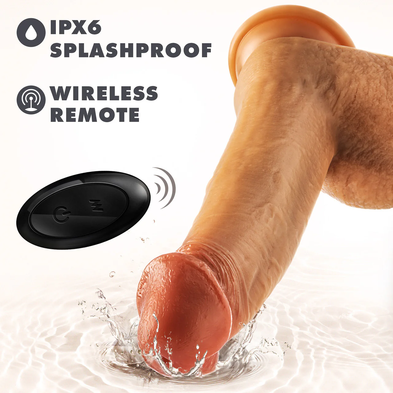 Dr. Skin Dr. Phillips 8.5" Gyrating Vibrating Thrusting Silicone Dildo With Suction Cup & Remote By Blush - Image 10