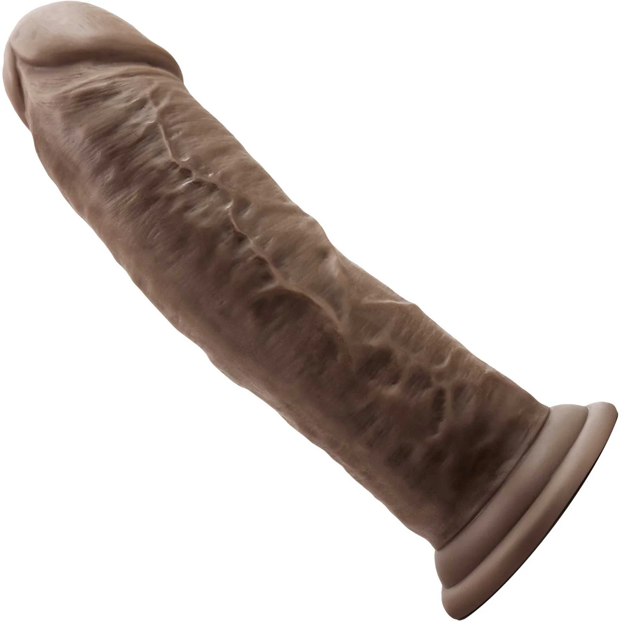 Dr. Skin Dr. Shepherd 8" Realistic Posable Silicone Dildo With Suction Cup By Blush - Chocolate - Image 2