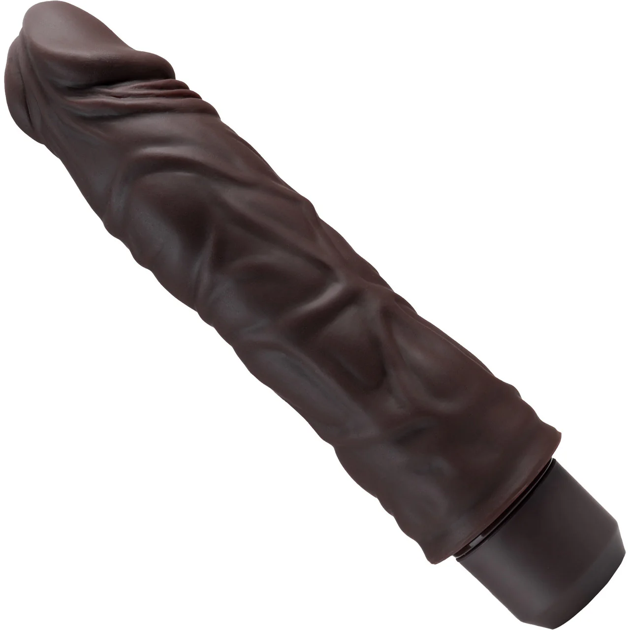 Dr. Skin Silicone Dr. David Waterproof Vibrating 8" Dildo By Blush - Chocolate - Image 2