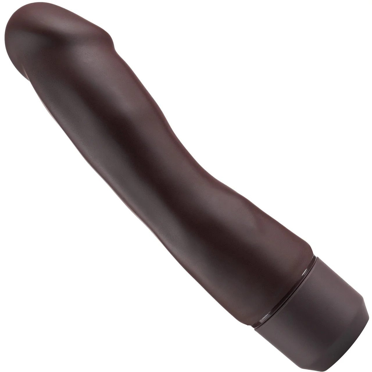 Dr. Skin Silicone Dr. Steve Waterproof Vibrating 7" Dildo By Blush - Chocolate - Image 2