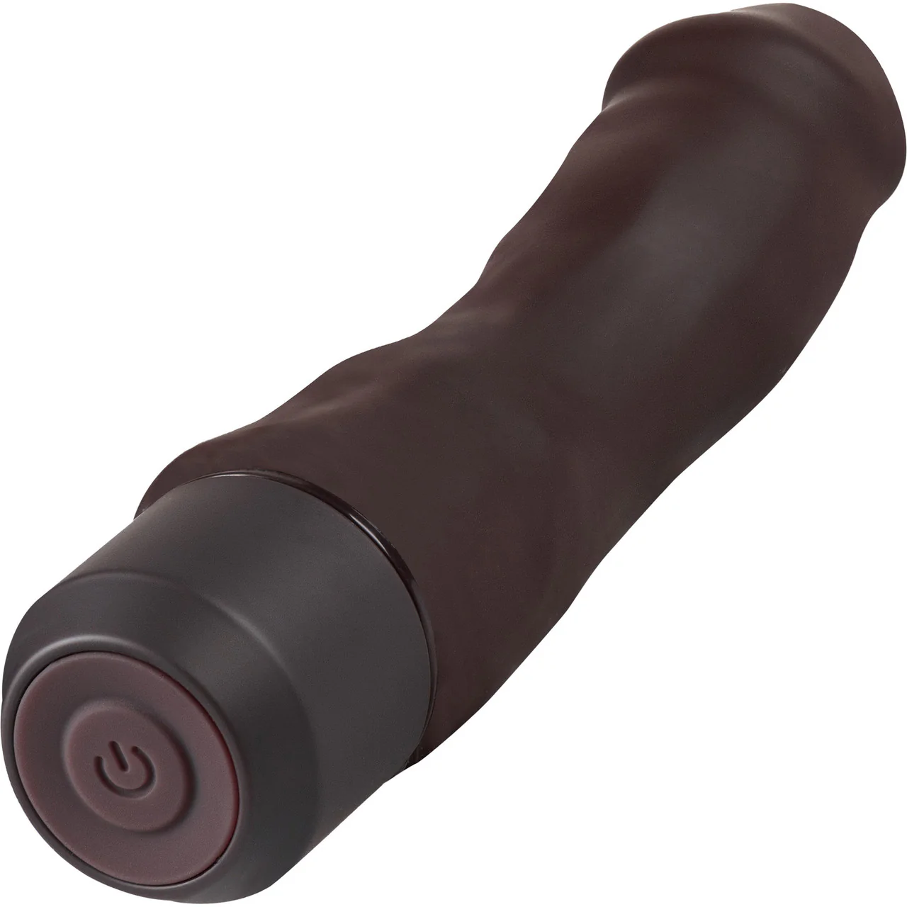 Dr. Skin Silicone Dr. Steve Waterproof Vibrating 7" Dildo By Blush - Chocolate - Image 3