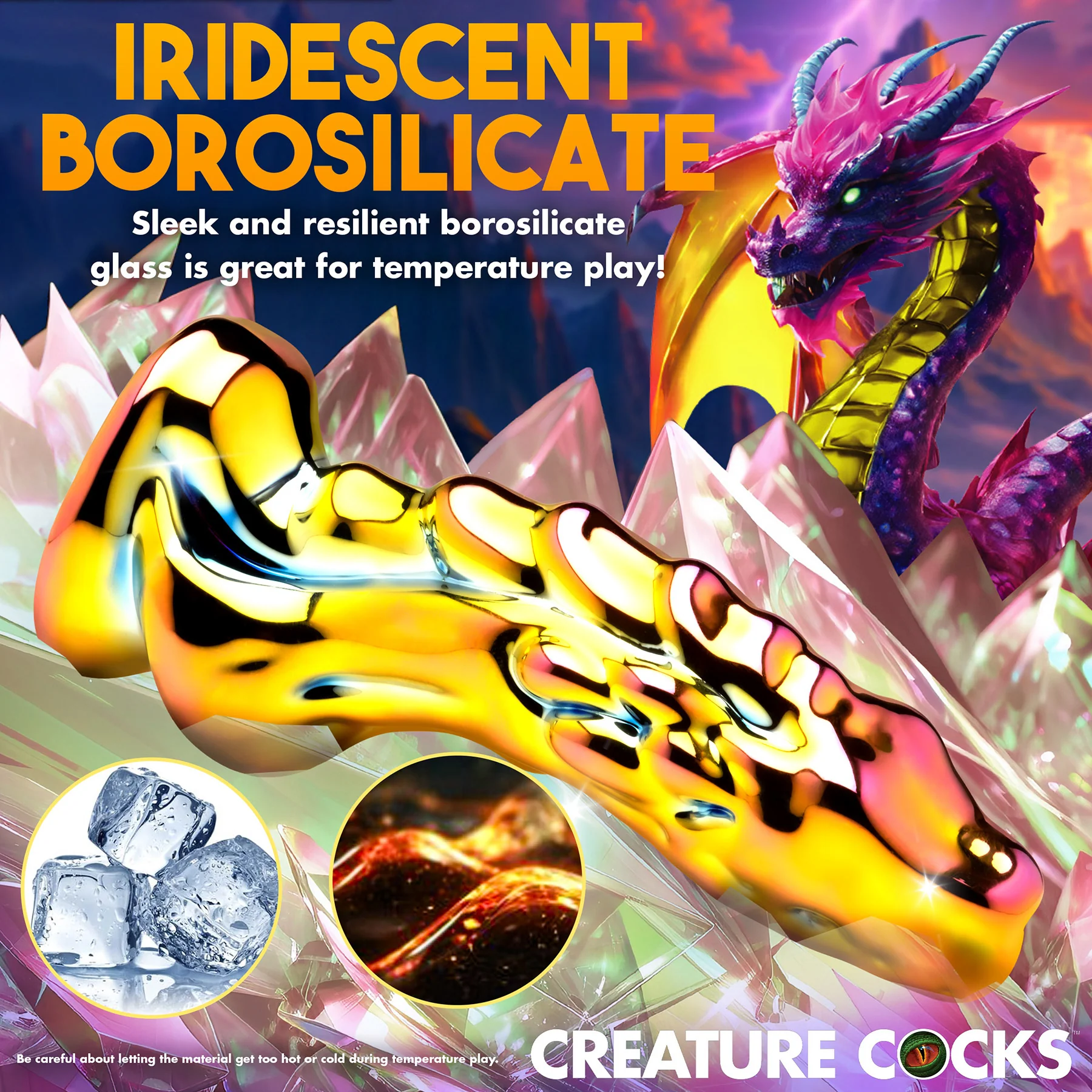 Dragon Glass 6" Glass Dildo By Creature Cocks - Image 2