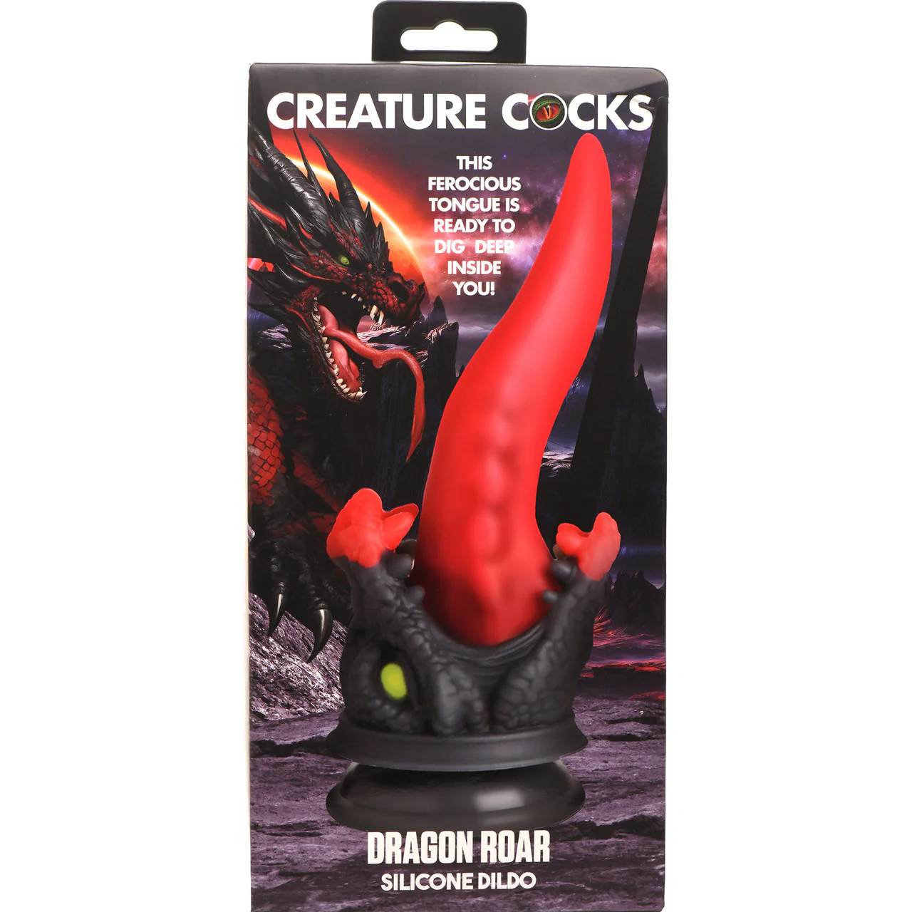 Dragon Roar 8.5" Silicone Suction Cup Dildo By Creature Cocks - Image 14