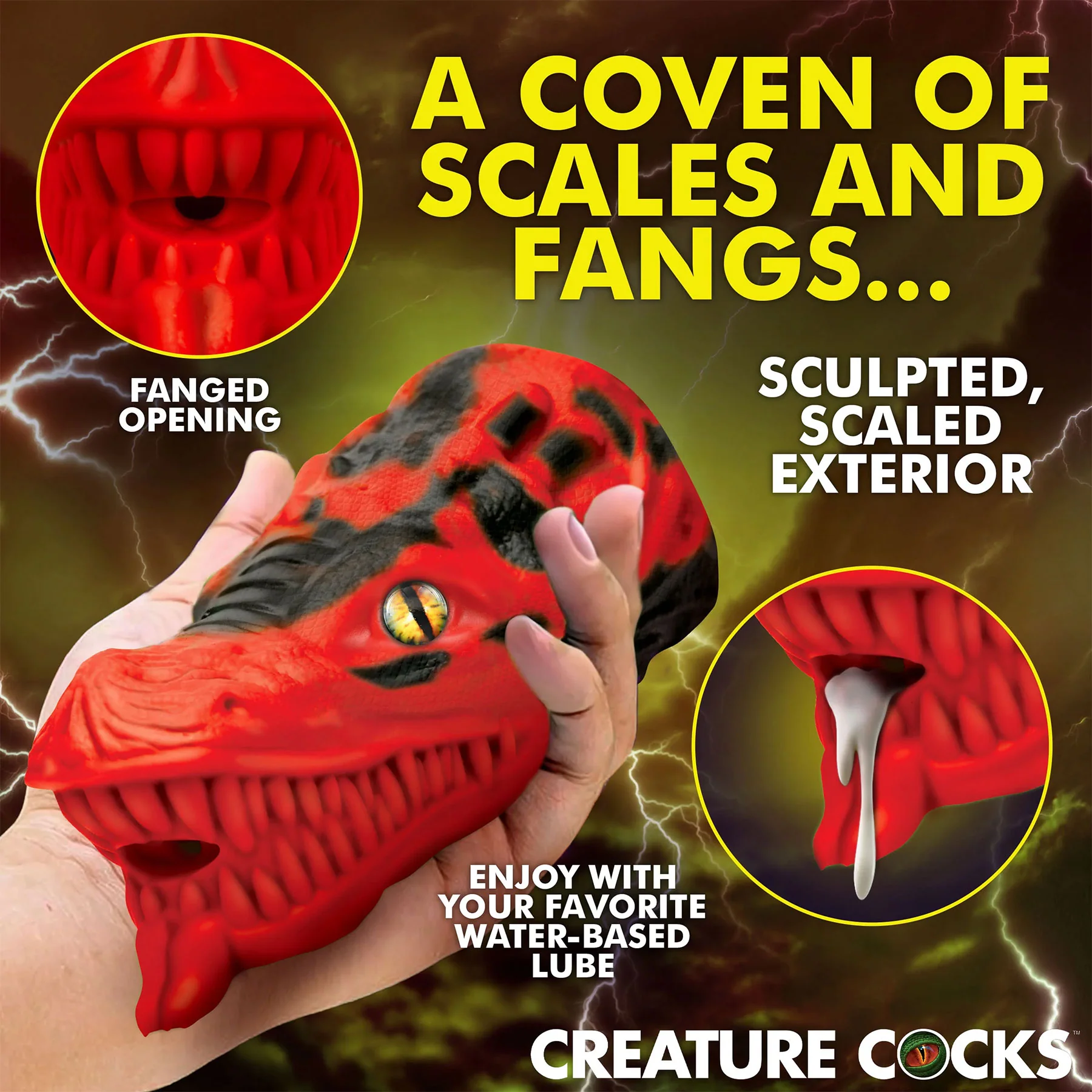 Dragon Tamer Silicone Penis Stroker By Creature Cocks - Image 11