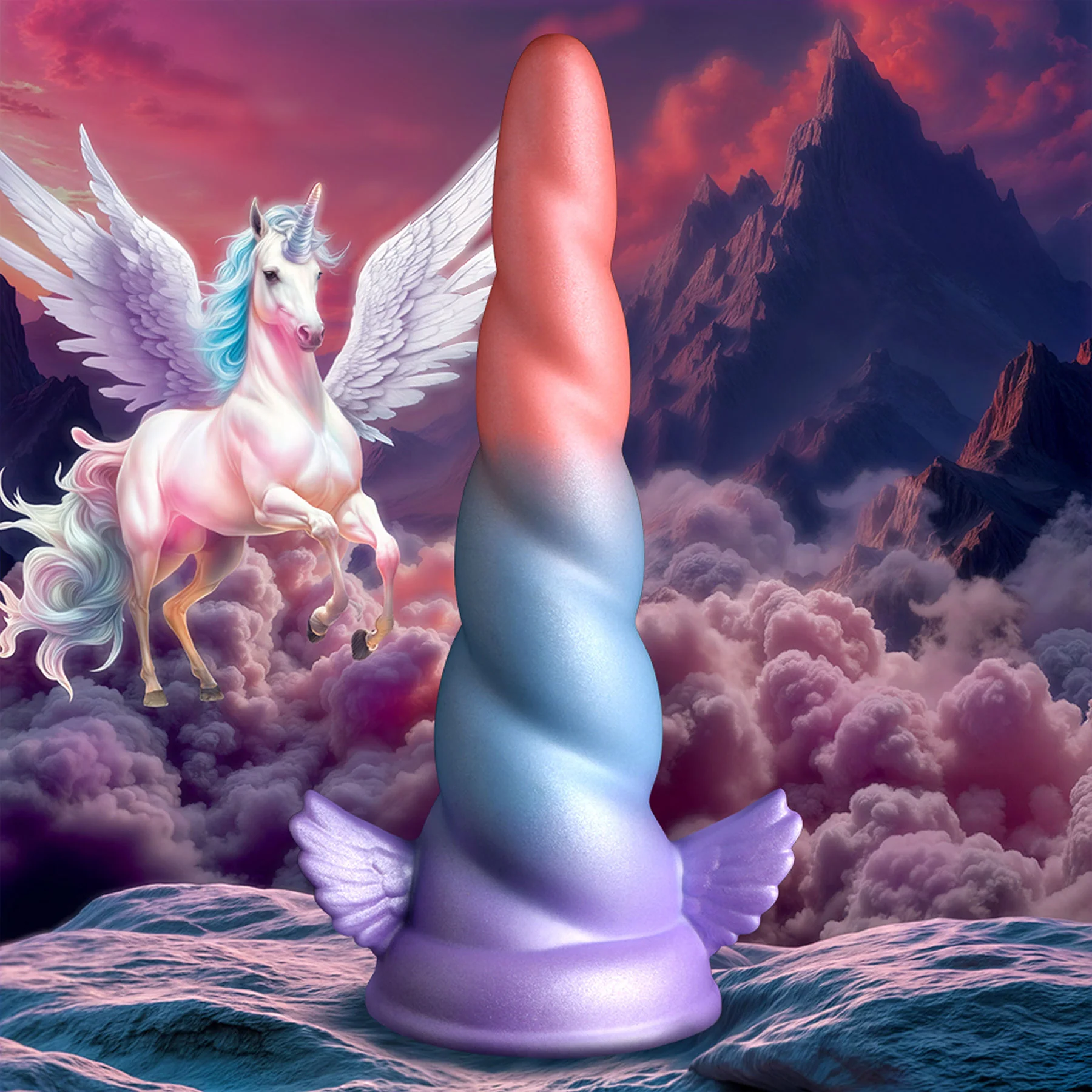 Dream Rider 7.7" Silicone Suction Cup Dildo By Creature Cocks - Image 4