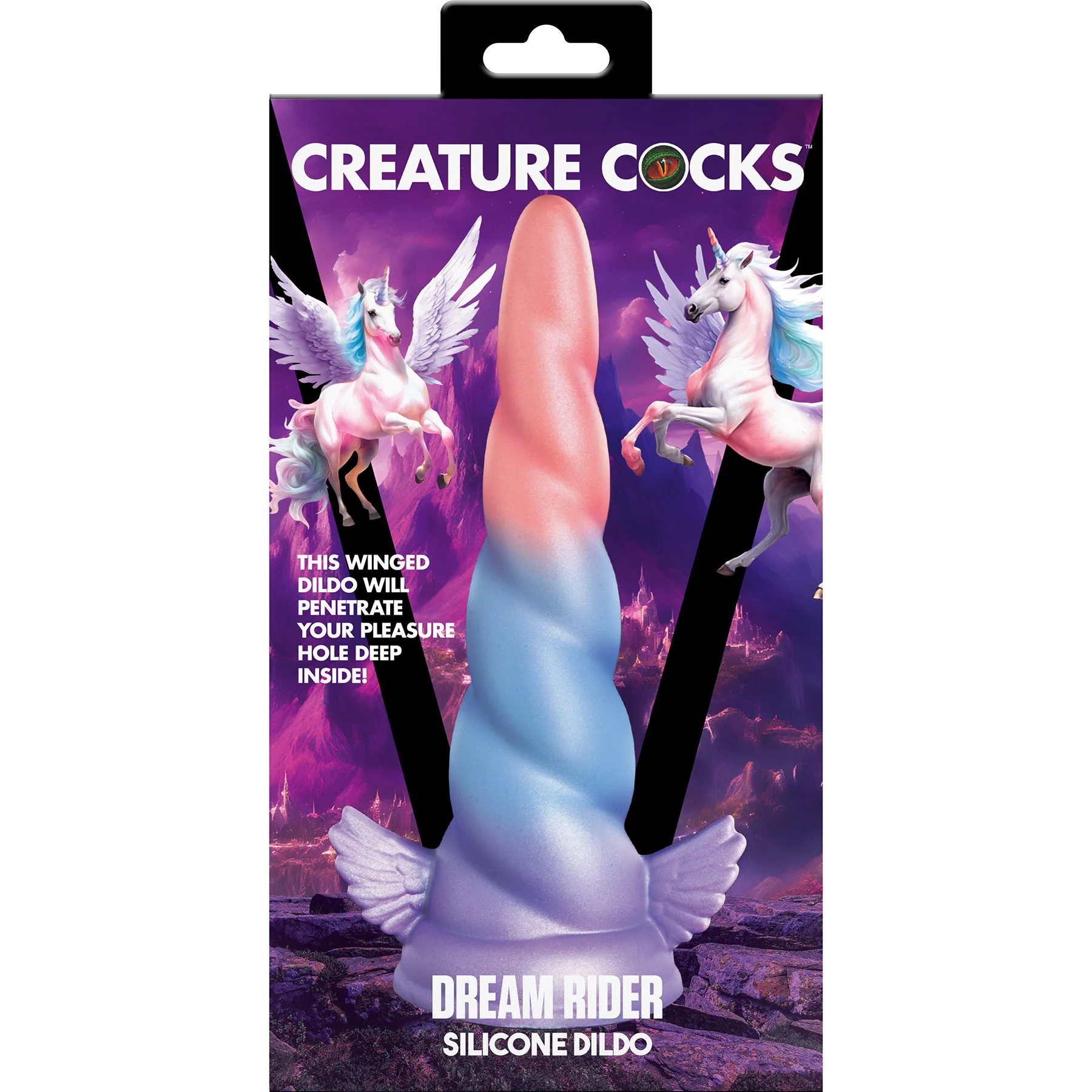 Dream Rider 7.7" Silicone Suction Cup Dildo By Creature Cocks - Image 8