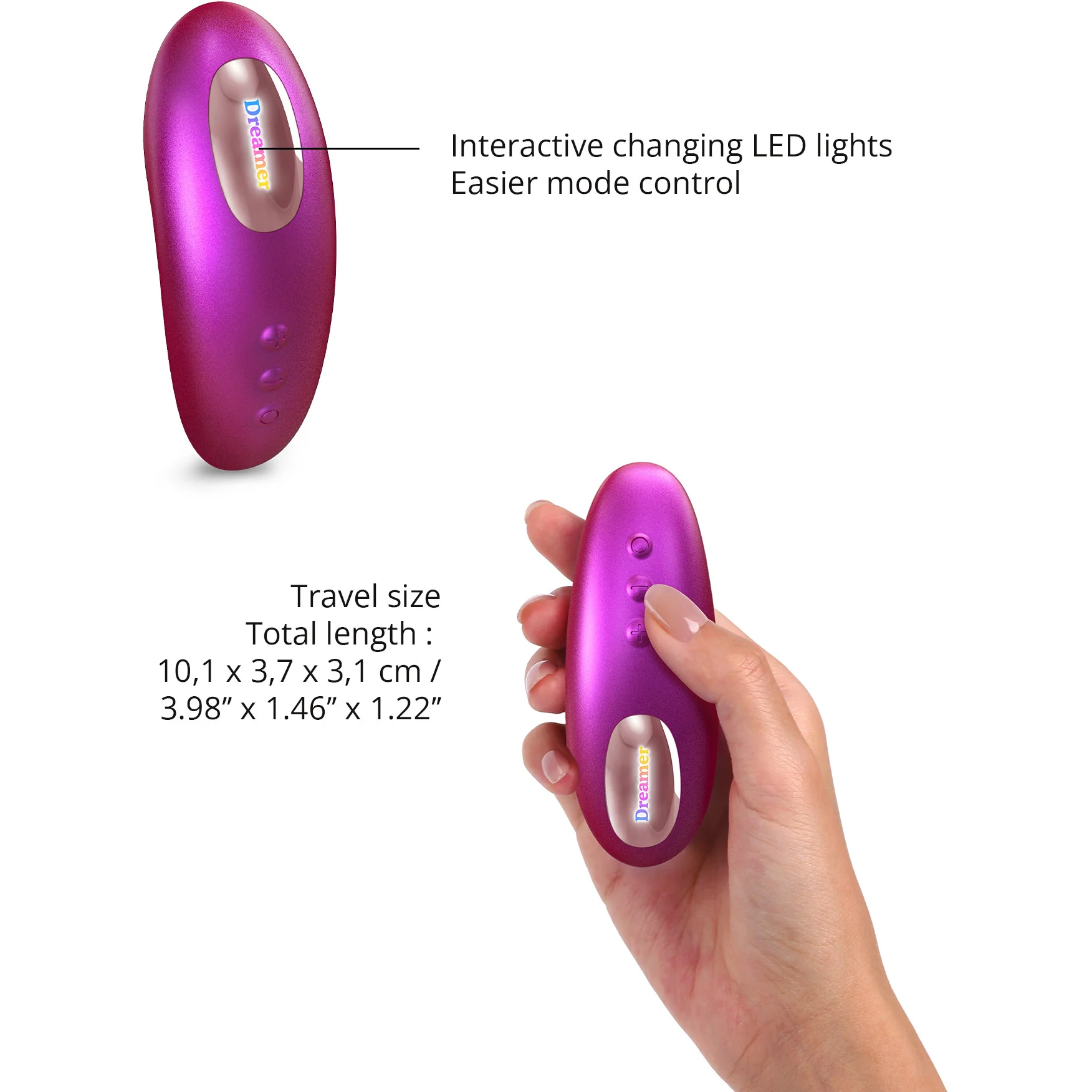 Dreamer Rechargeable Silicone Clitoral Flapping Stimulator With Remote By Love To Love - Image 11
