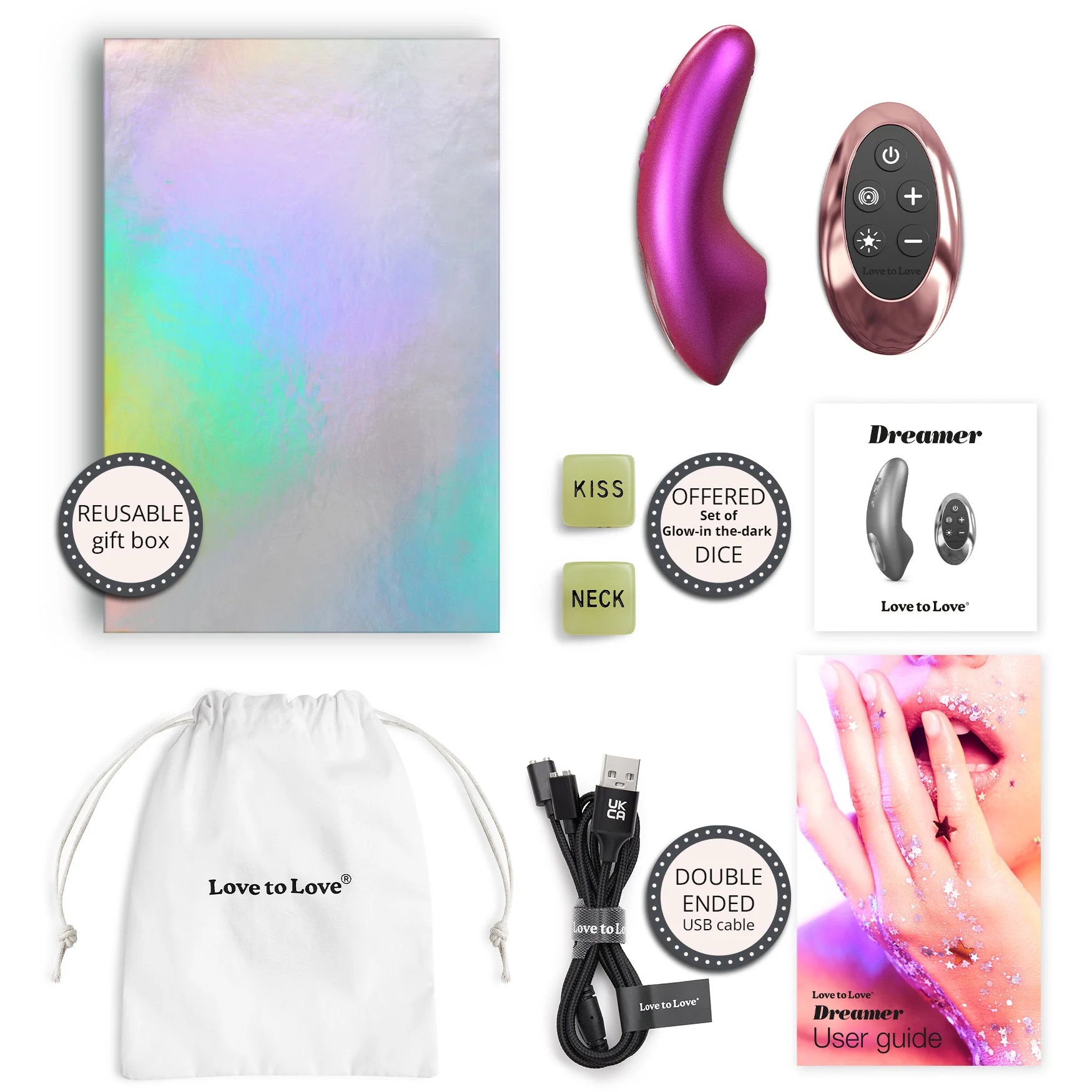 Dreamer Rechargeable Silicone Clitoral Flapping Stimulator With Remote By Love To Love - Image 13