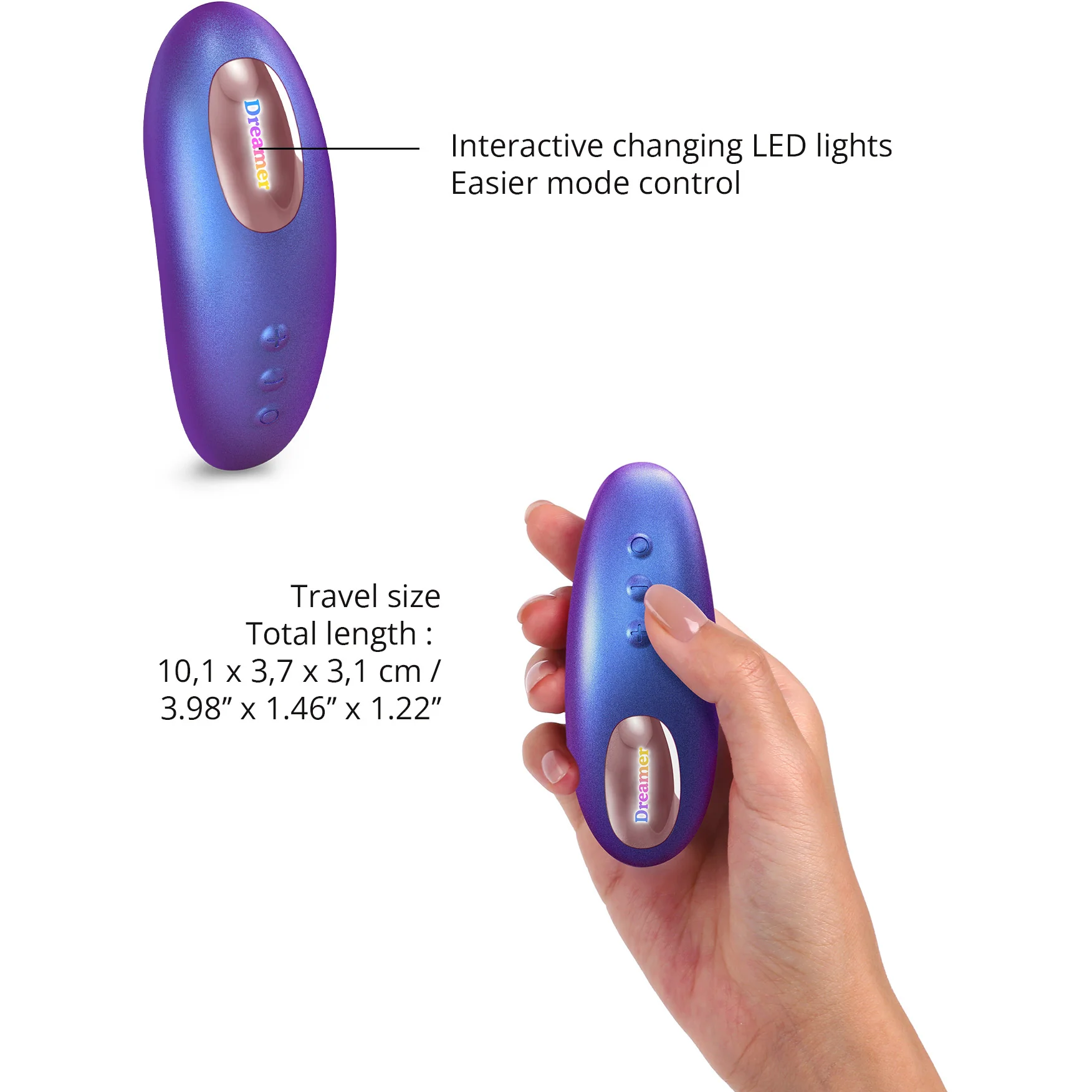 Dreamer Rechargeable Silicone Clitoral Flapping Stimulator With Remote By Love To Love - Image 5