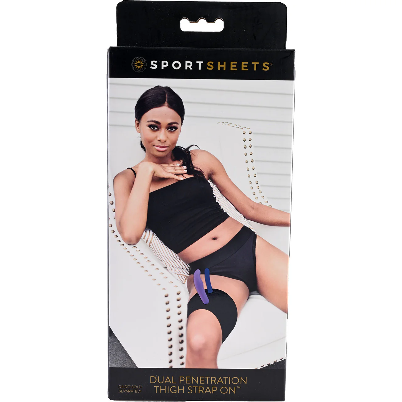 Dual Penetration Adjustable Strap-On Thigh Harness By Sportsheets - Image 4