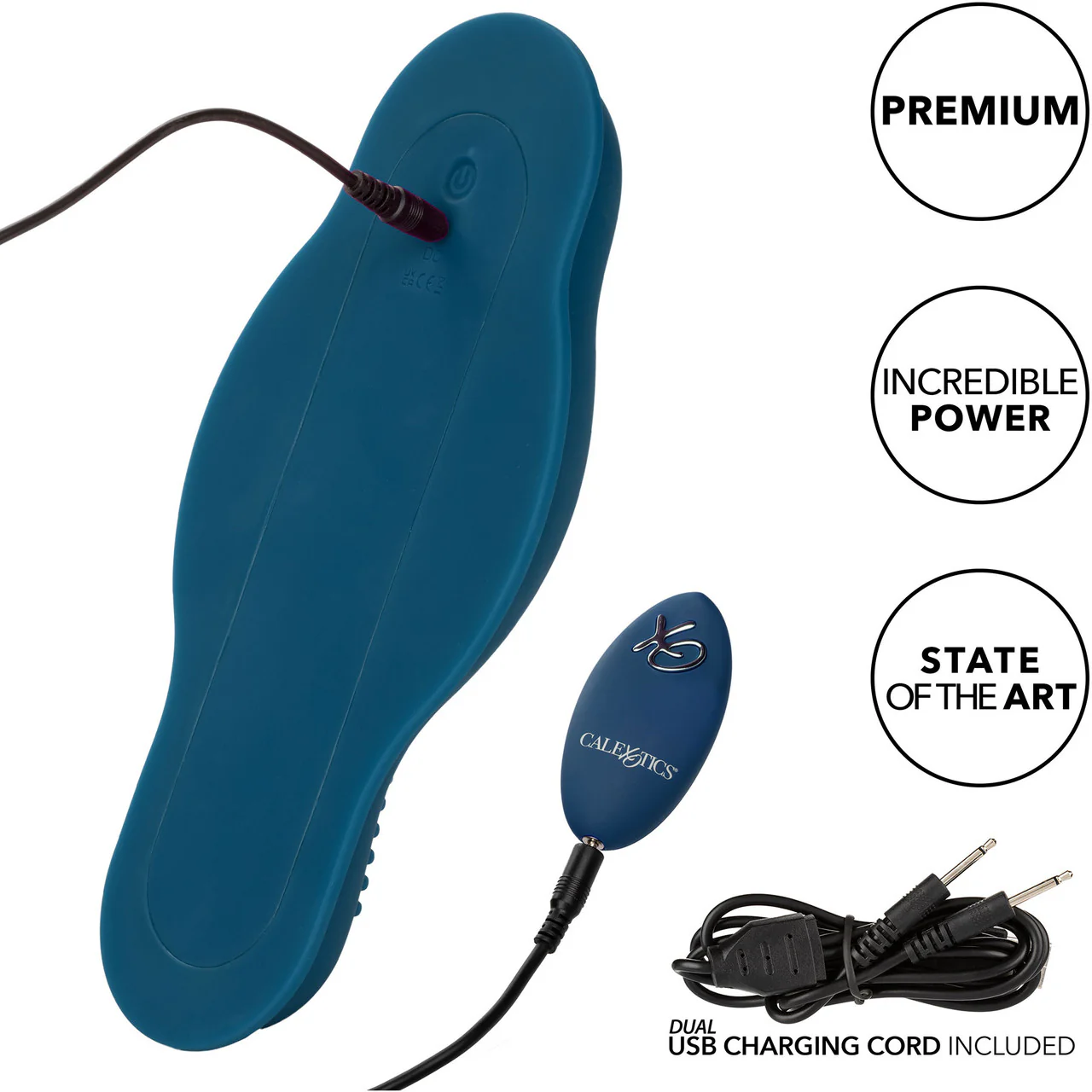 Dual Rider Bump & Grind Silicone Rechargeable Grinding Vibrator With Remote By CalExotics - Image 14