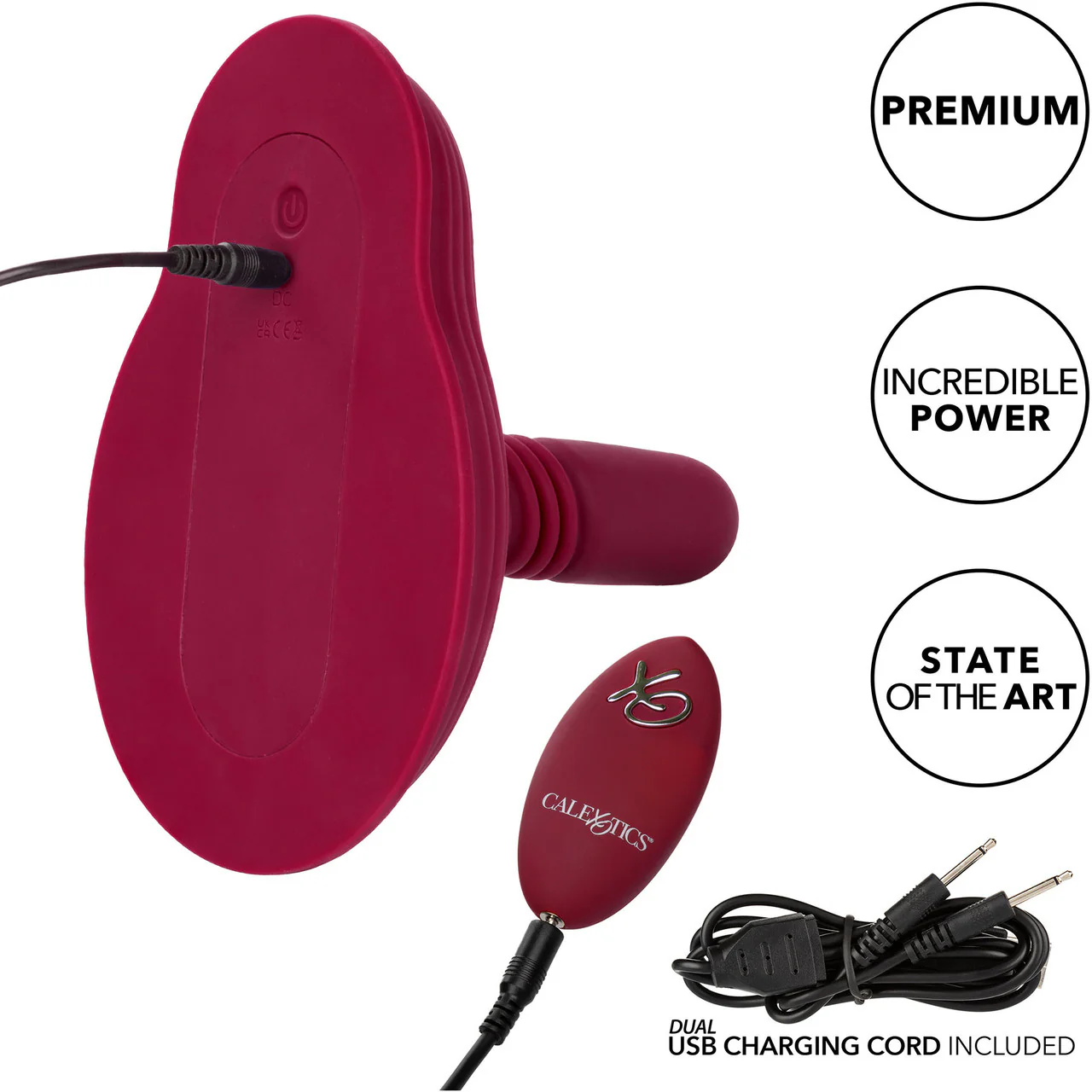 Dual Rider Thrust & Grind Silicone Rechargeable Grinding Vibrator With Remote By CalExotics - Image 13