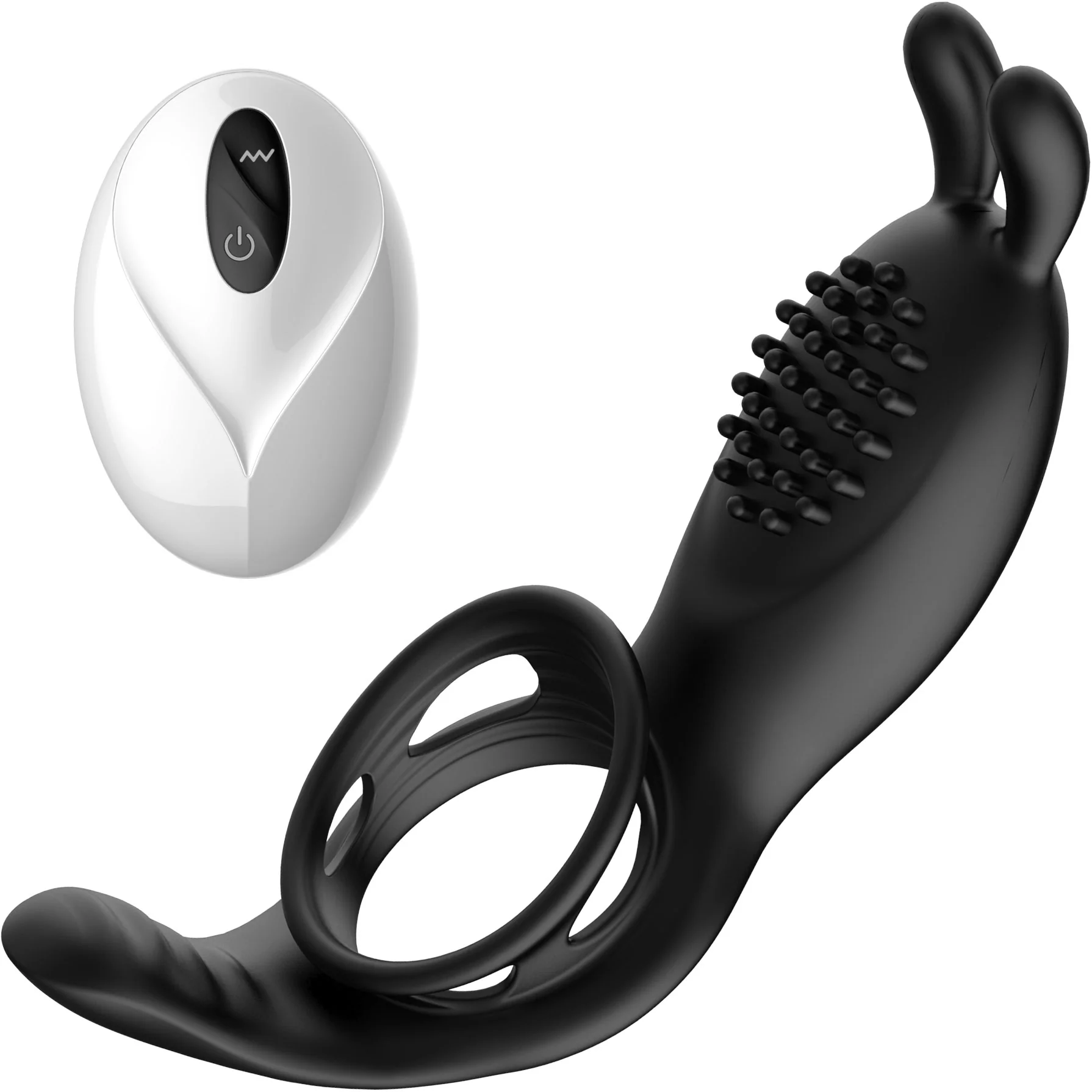 Edison Vibrating Rabbit Style Cock Ring By Vibeology - Image 3