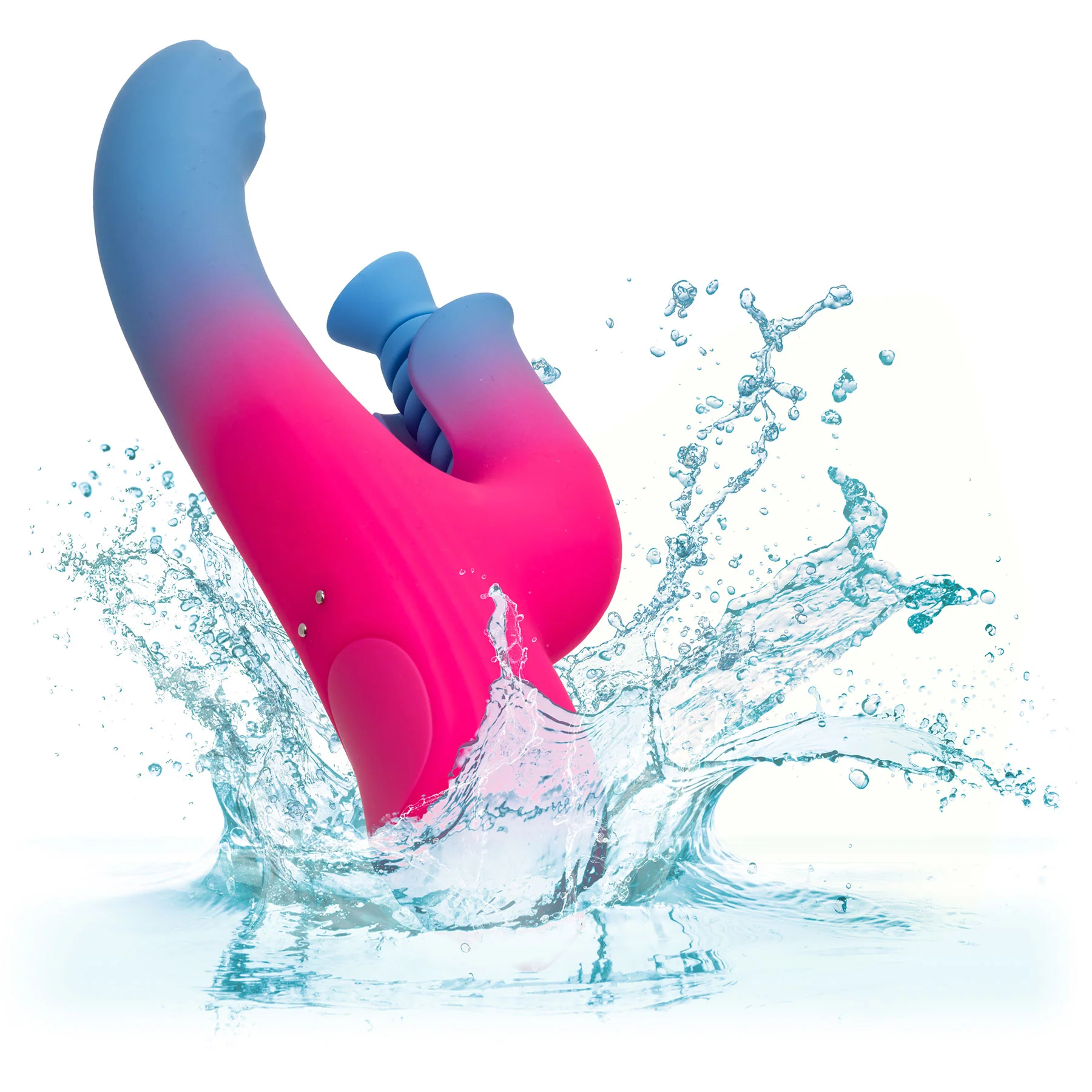 Elation™ Rechargeable Silicone Dual Stimulator With Suction By CalExotics - Image 2