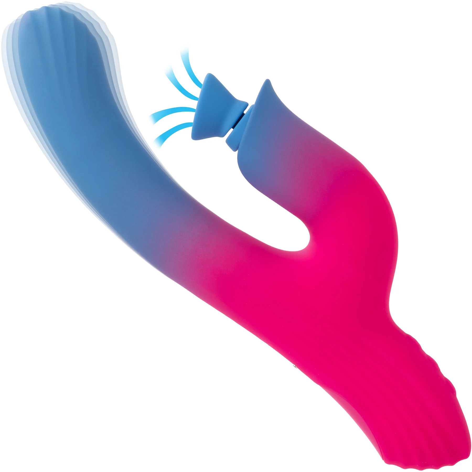 Elation™ Rechargeable Silicone Dual Stimulator With Suction By CalExotics - Image 4