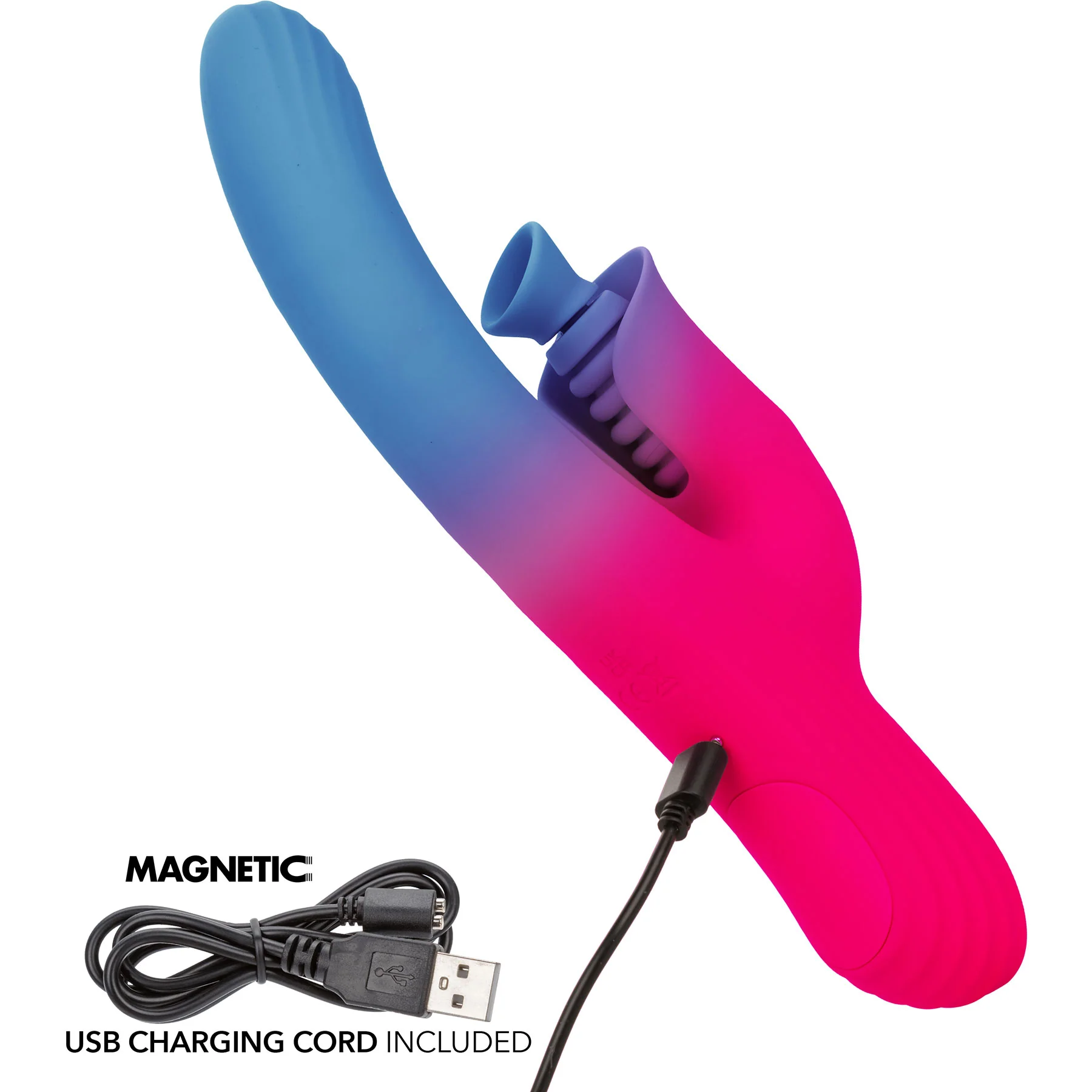 Elation™ Rechargeable Silicone Dual Stimulator With Suction By CalExotics - Image 6