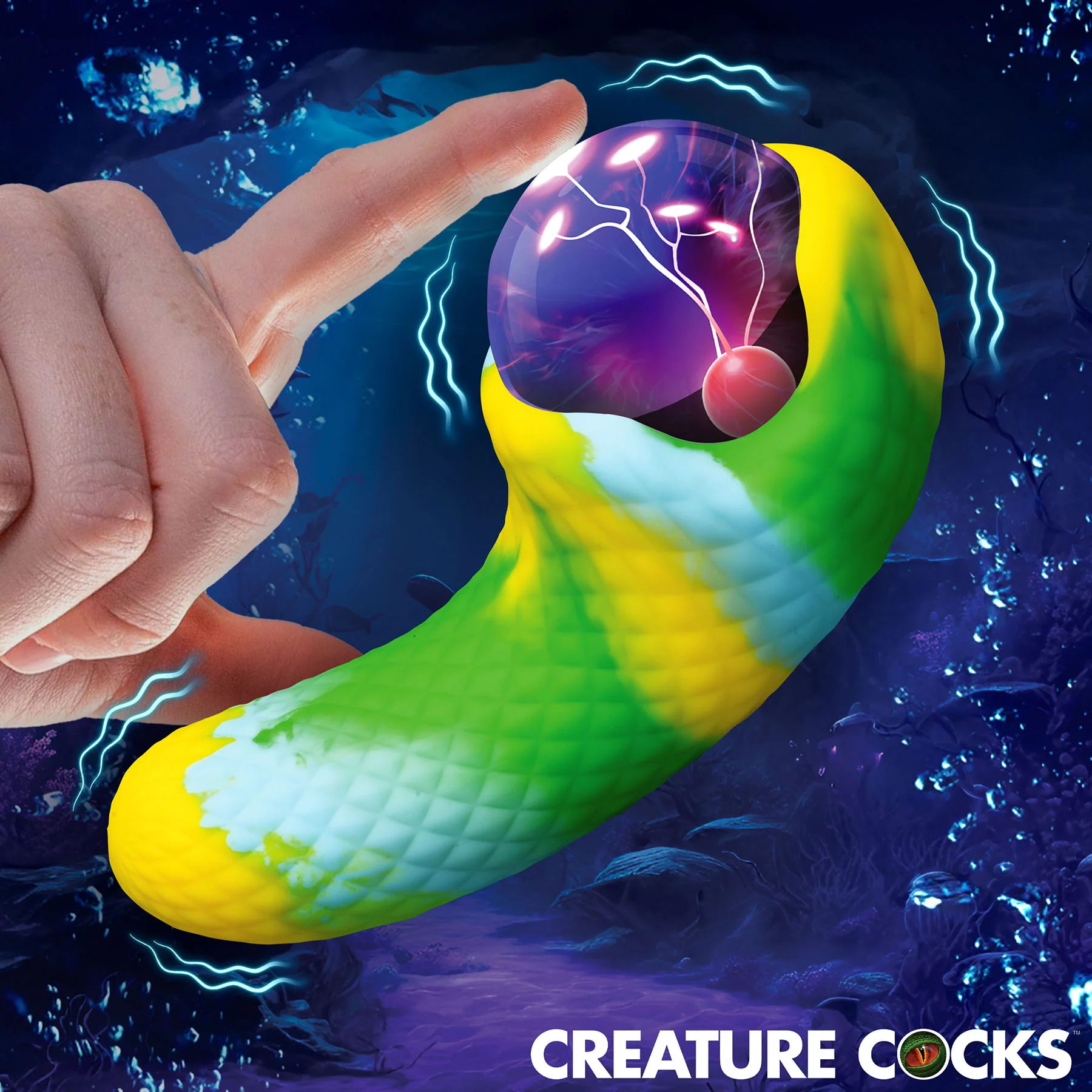 Electric Eye Rechargeable Silicone Plasma Vibrator By Creature Cocks - Image 6