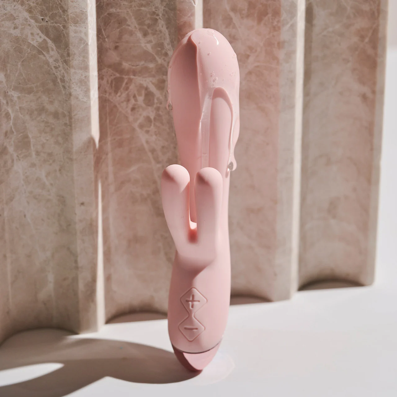 Elora Rechargeable Waterproof Silicone Rabbit Style Dual Stimulation Vibrator By Blush - Pink - Image 11