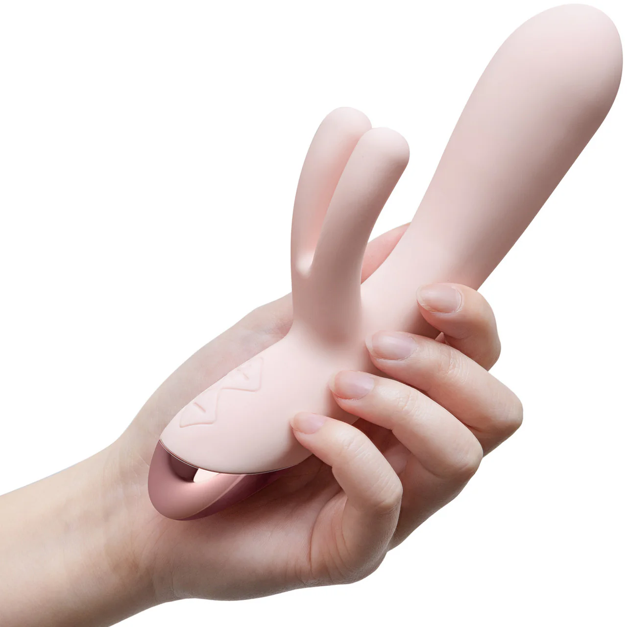 Elora Rechargeable Waterproof Silicone Rabbit Style Dual Stimulation Vibrator By Blush - Pink - Image 2