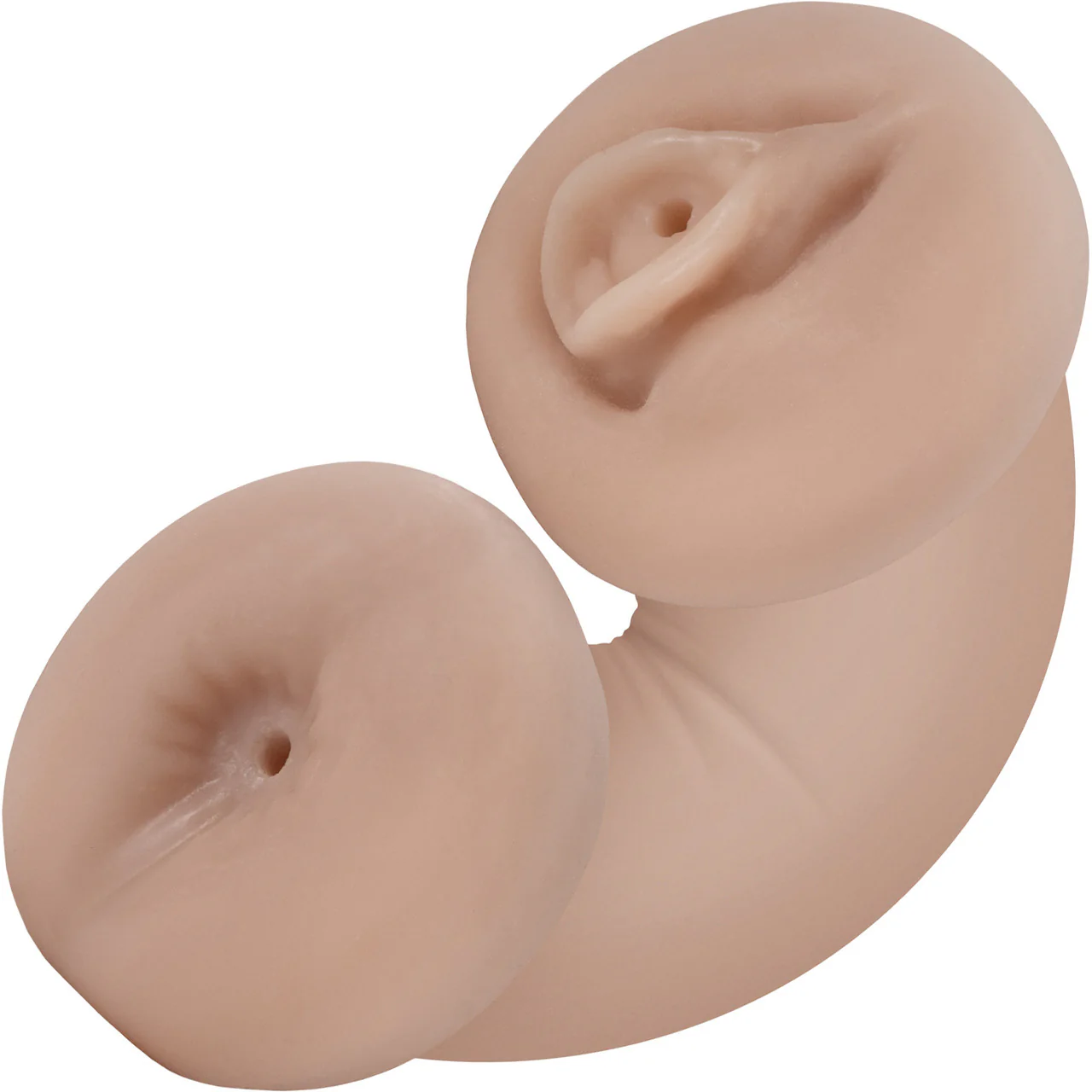 EnLust Tasha Dual Ended Glow In The Dark Vagina & Anal Penis Masturbator By Blush - Vanilla - Image 2