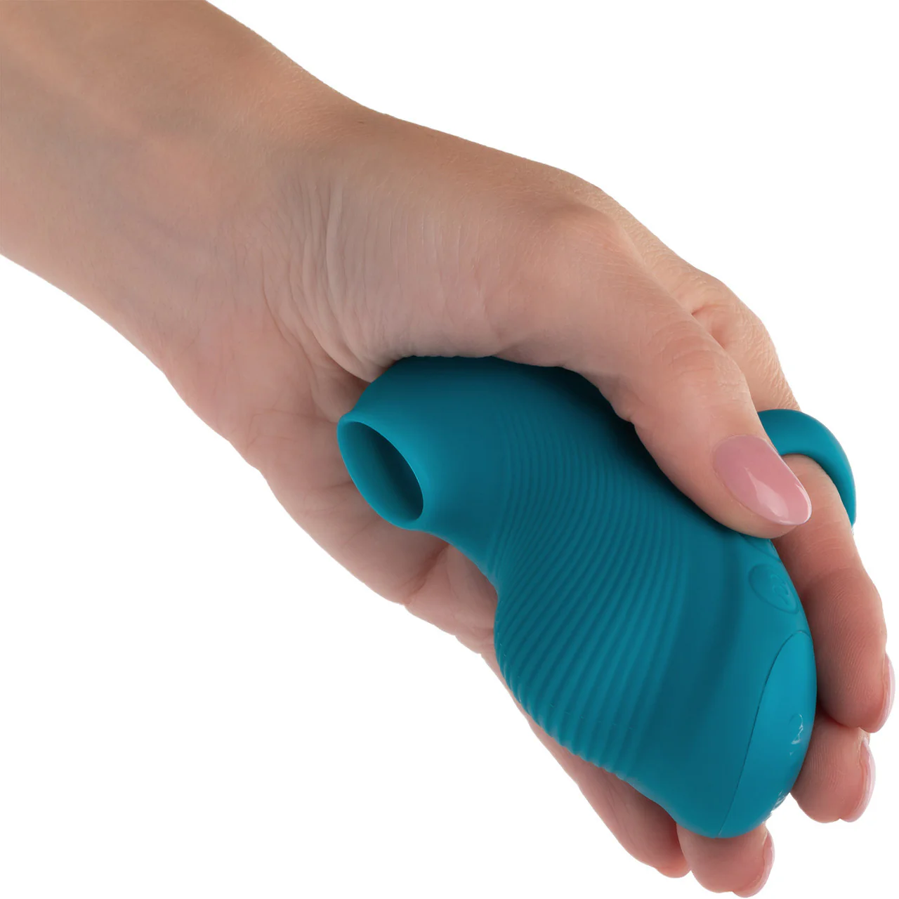 Envy Handheld Suction Massager Rechargeable Silicone Finger Vibrator By CalExotics - Image 2