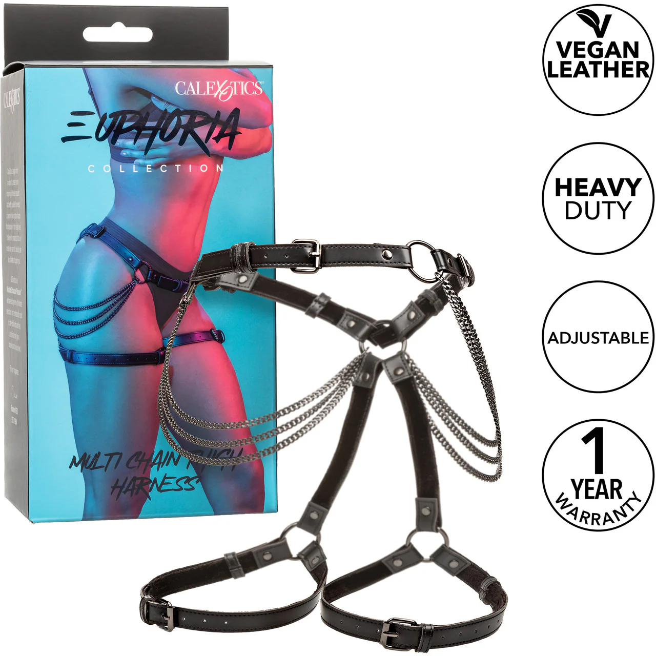 Euphoria Collection Multi Chain Thigh Harness By CalExotics - Image 5