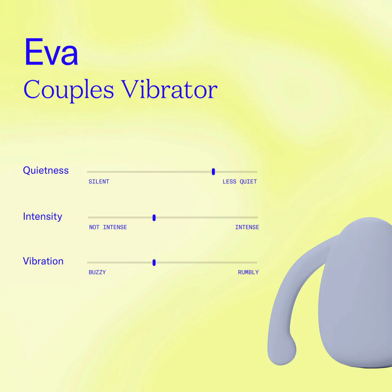 Eva Silicone Rechargeable Wearable Hands Free Vibrator by Dame - Ice Blue - Image 7