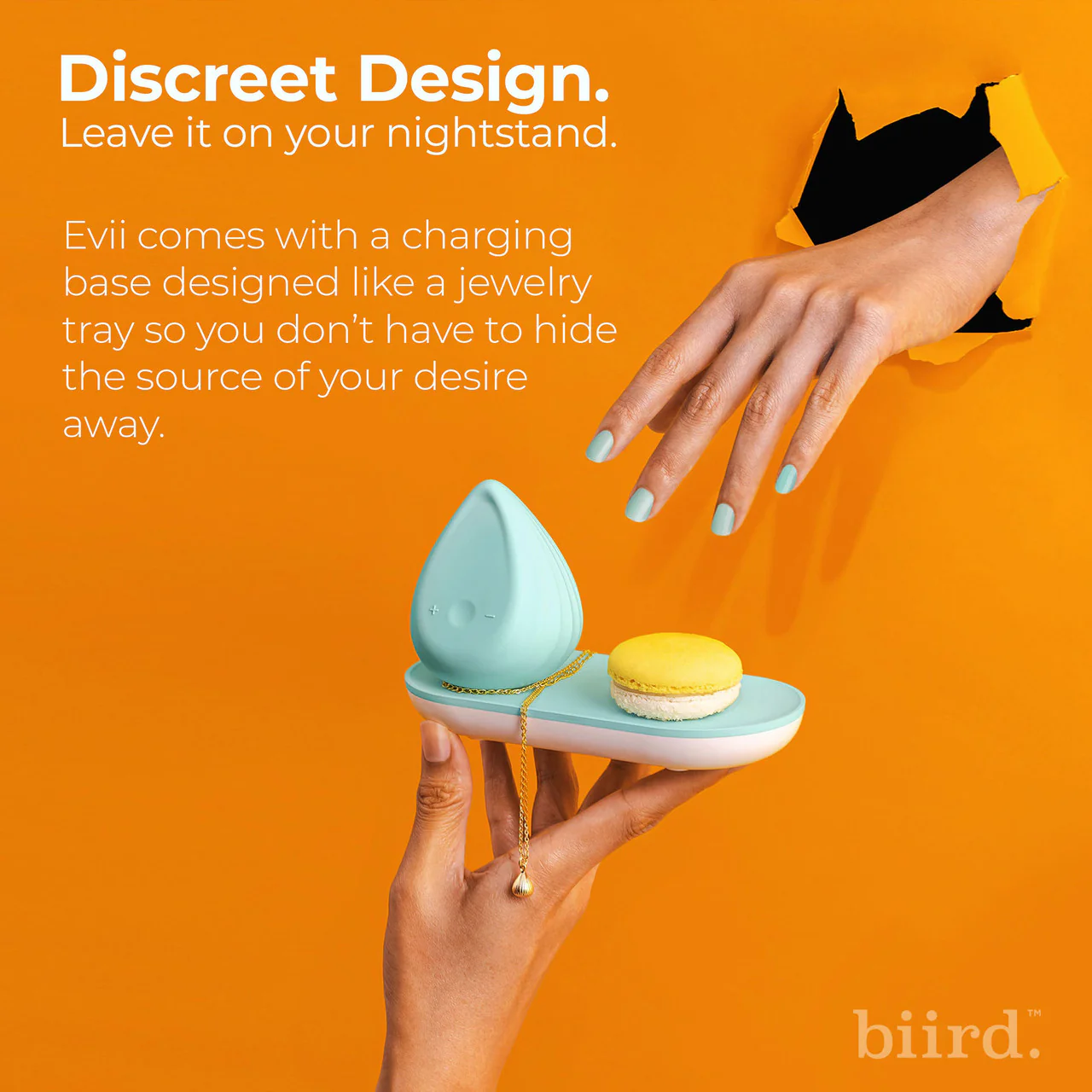 Evii Squishy Silicone External Vibrator With 2 Motors By Biird - Yellow - Image 7