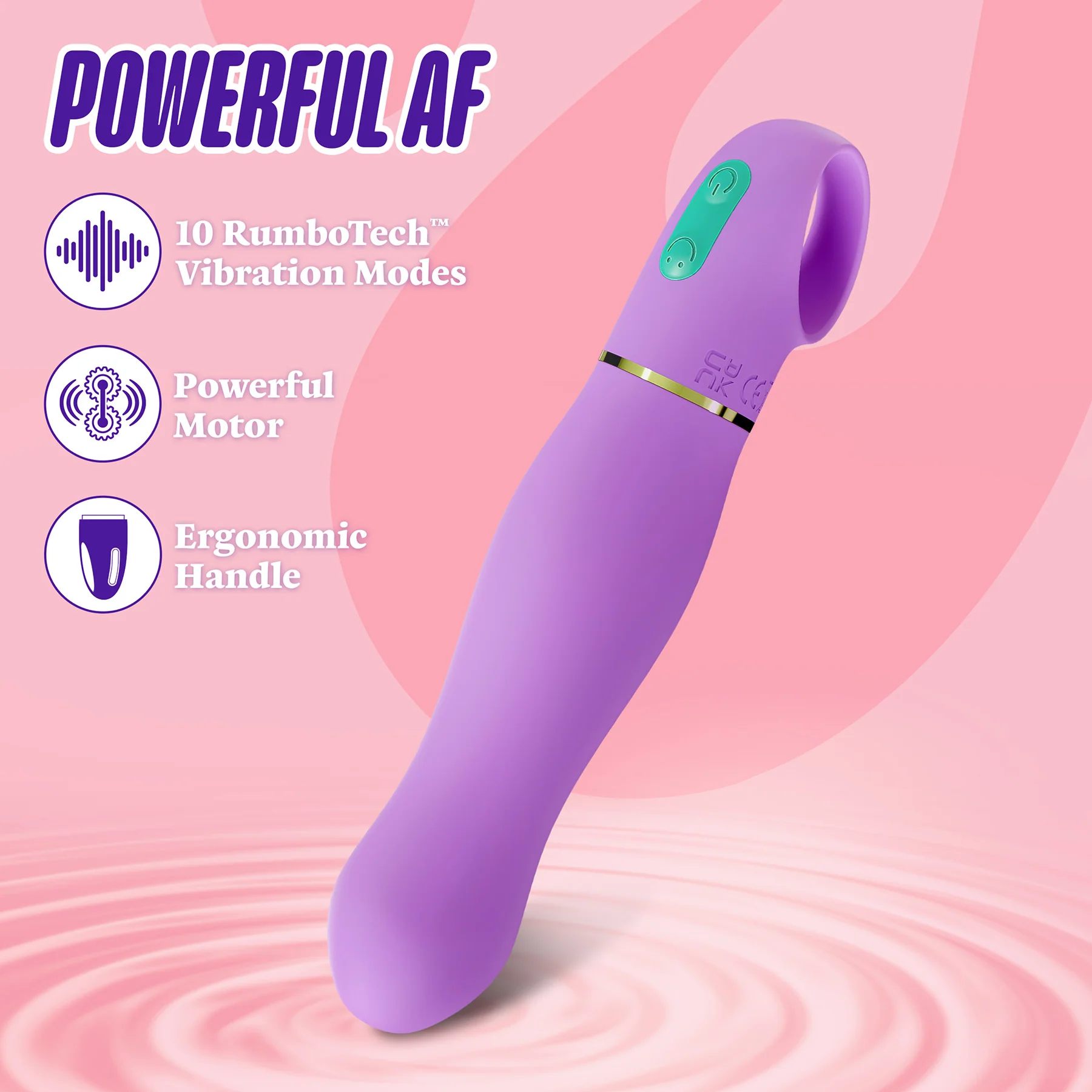 ARIA® Exciting AF 2.0 Rechargeable Silicone Vibrator By Blush - Image 2