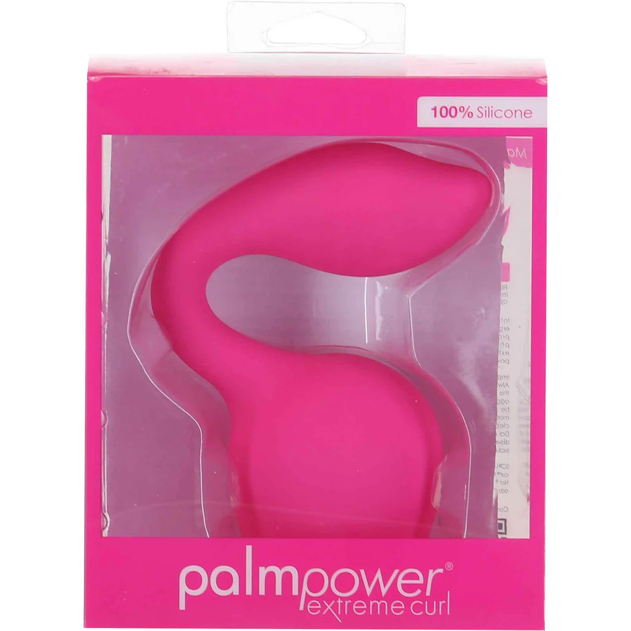 Extreme Curl Silicone Attachment For The PalmPower Extreme Wand Massager - Pink - Image 4