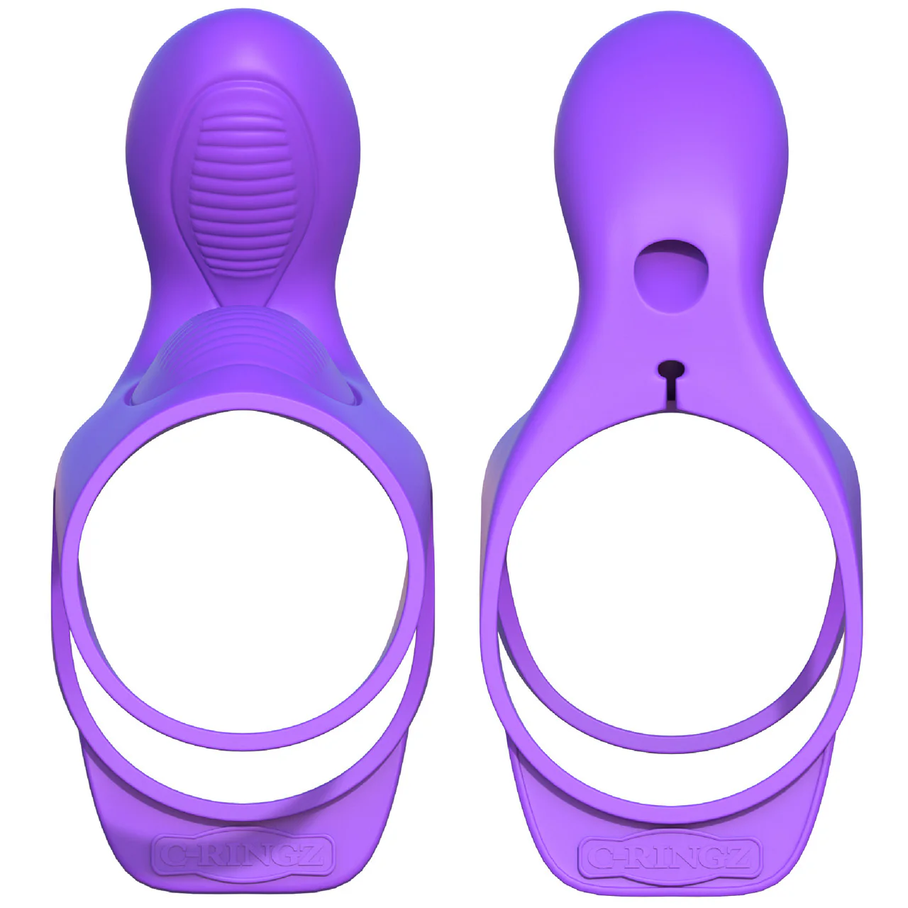 Fantasy C-Ringz Silicone Ultimate Couples Cage By Pipedream - Purple - Image 3
