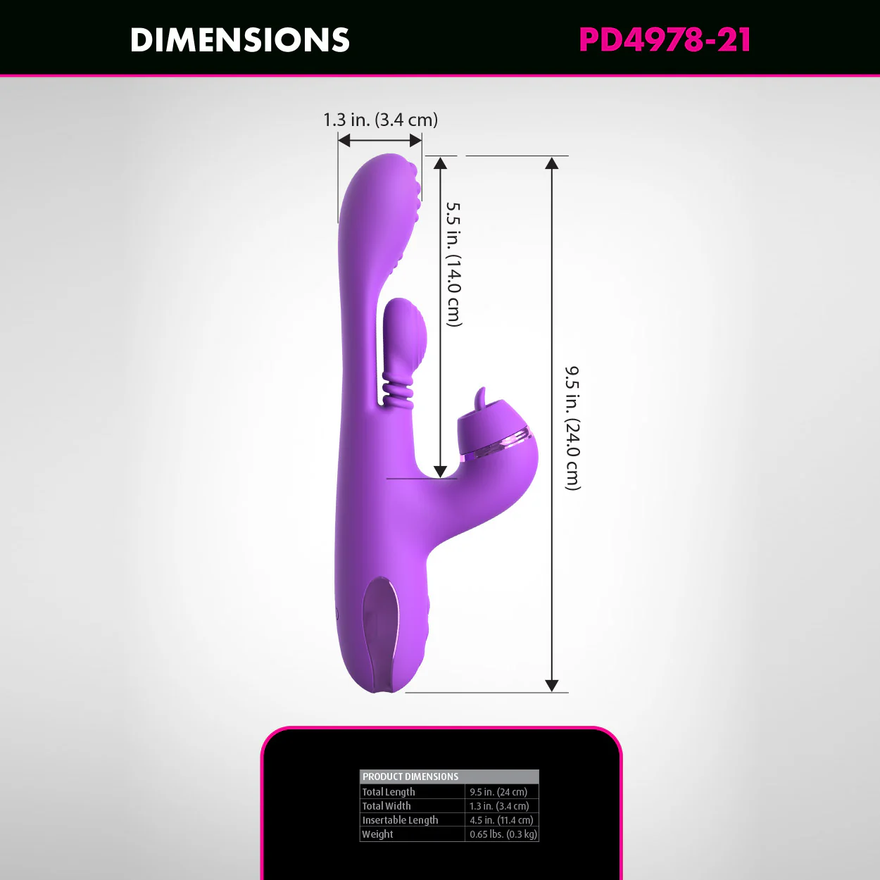 Fantasy For Her Intimotion Pulse Pro With 3 Attachments & G-Spot Vibration - Image 7