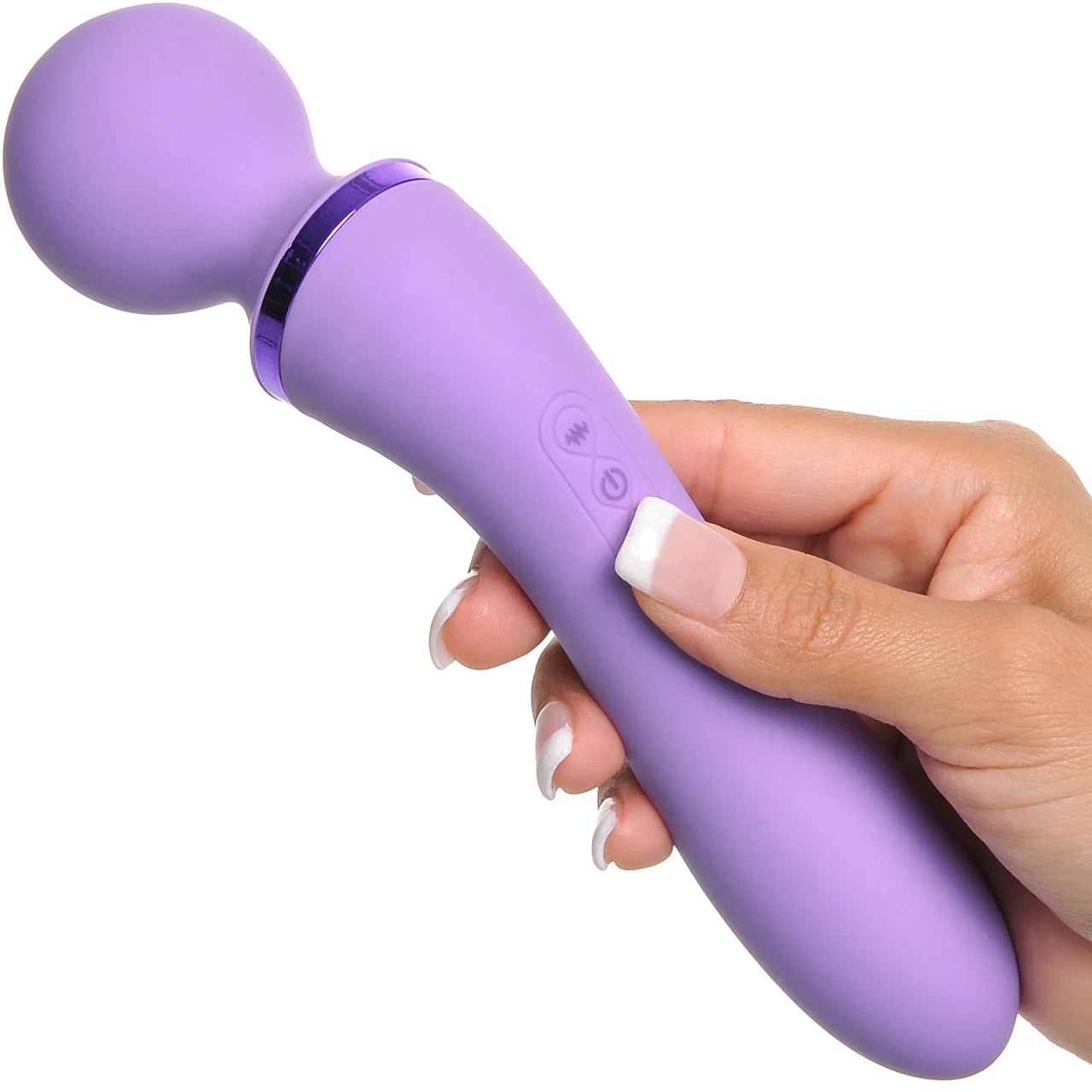 Fantasy For Her Silicone Rechargeable Duo Wand Massage-Her - Dual Function Wand With G-Spot Vibrator - Image 6