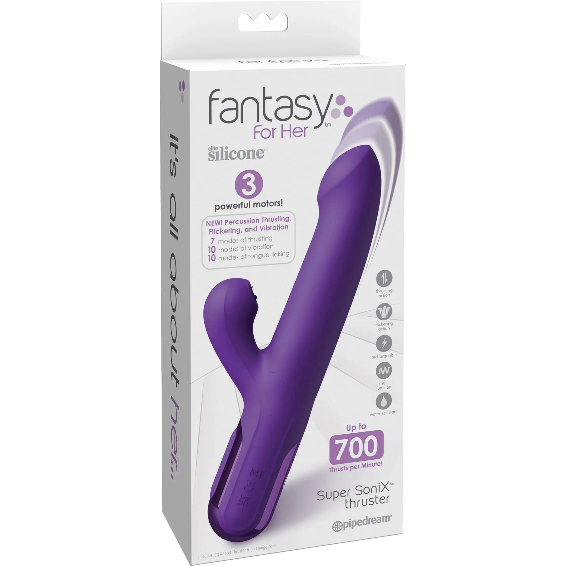 Fantasy For Her Super SoniX Thruster With Licking, Thrusting & Vibration - Image 8