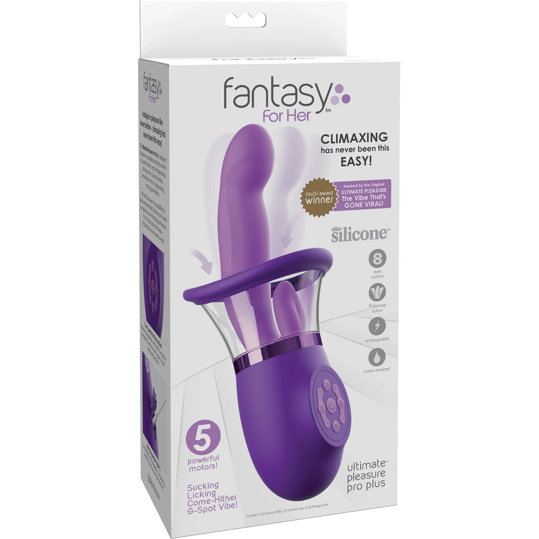 Fantasy For Her Ultimate Pleasure Pro Plus Sucking & Licking G-Spot Vibrator - Image 5