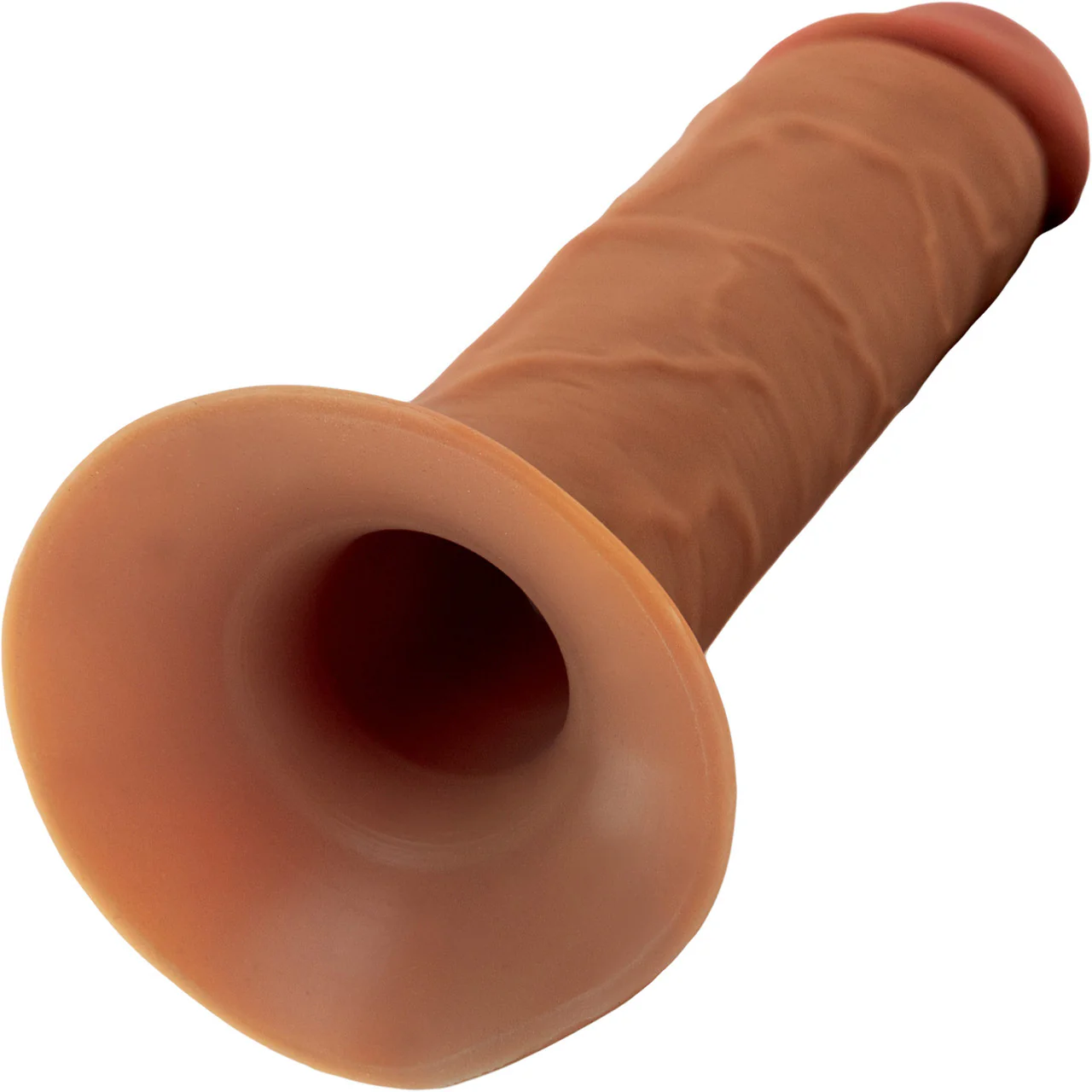 Fantasy X-tensions Elite 7" Hollow Silicone Strap-On Dual Density Dildo & Harness Kit - Caramel - Image 5
