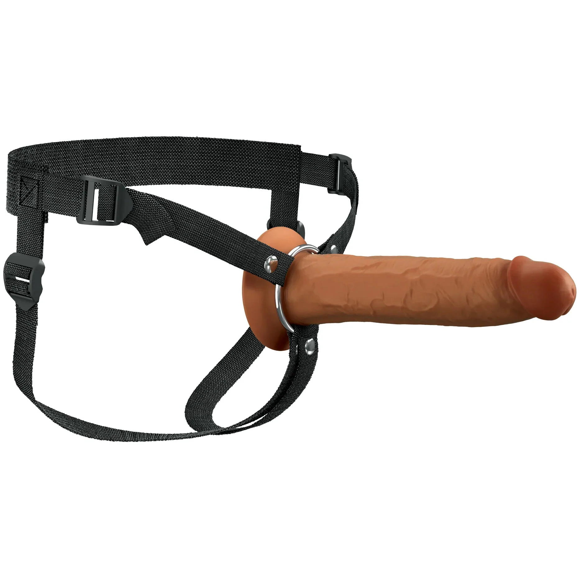 Fantasy X-Tensions Elite 9" Hollow Silicone Strap-On Dual Density Dildo & Harness Kit - Image 11
